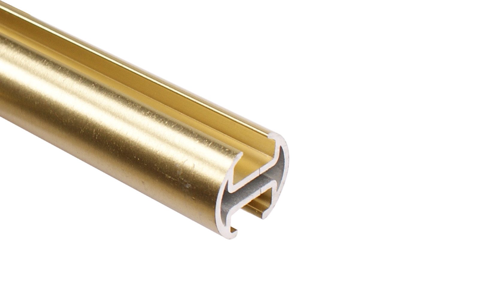 iso-design Gardinenstange Innenlauf 2-läufig Wandmontage 20 mm Farbe Messin günstig online kaufen