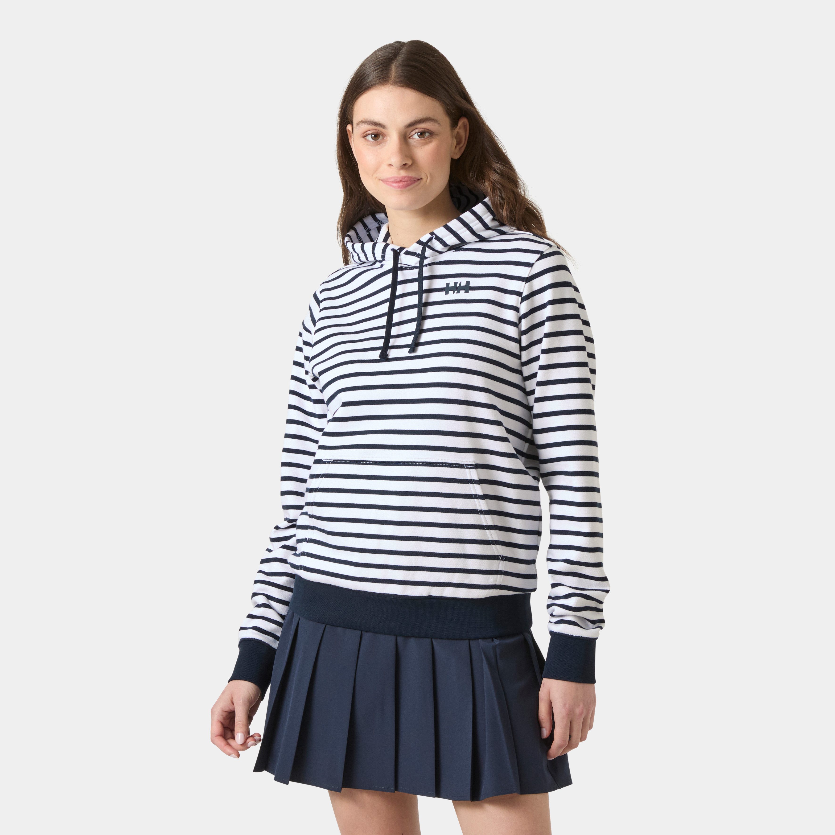 Helly Hansen Kapuzensweatshirt W CORE GRAPHIC HOODIE mit Kapuze, aus Baumwolle, in den Größen XS bis XL