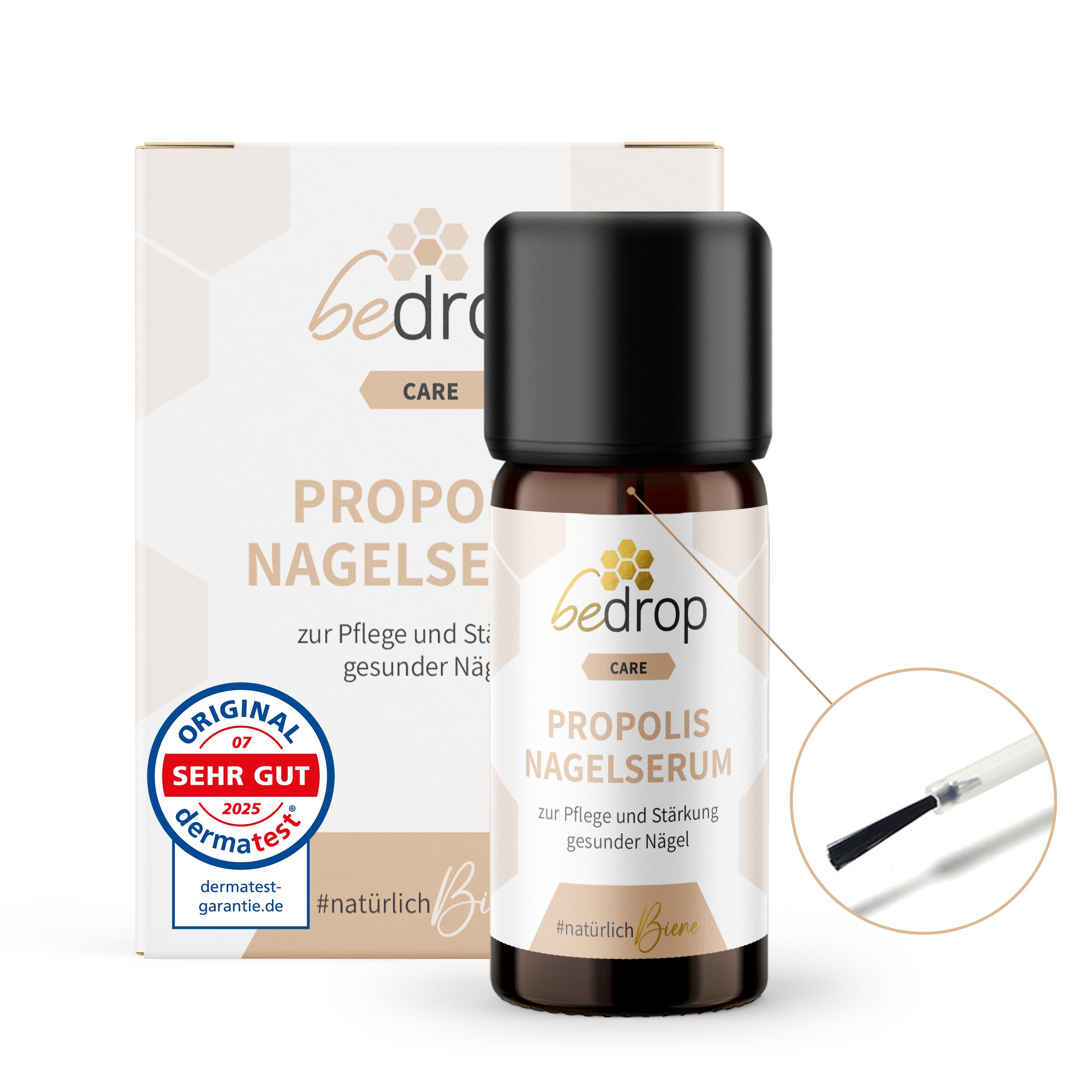 bedrop Nagelpflegeserum Nagelpflege mit hochdosiertem Propolis & 4 ätherischen Ölen, zur Pflege und Stärkung natürlicher Nägel