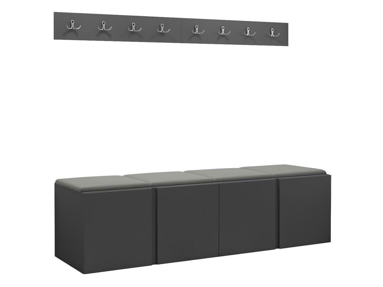 MIRJAN24 Garderoben-Set Orion VII, (Komplett-Set, 2x günstig online kaufen
