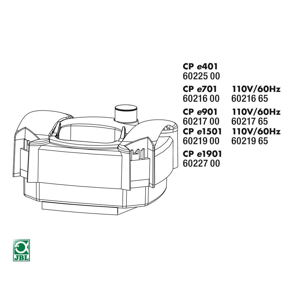 Aquarienpumpe Ersatzteil CP e1501 Pumpenkopf greenline