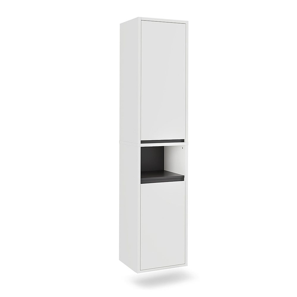 Vicco Hochschrank Viola, Weiß/Grau, 38 x günstig online kaufen