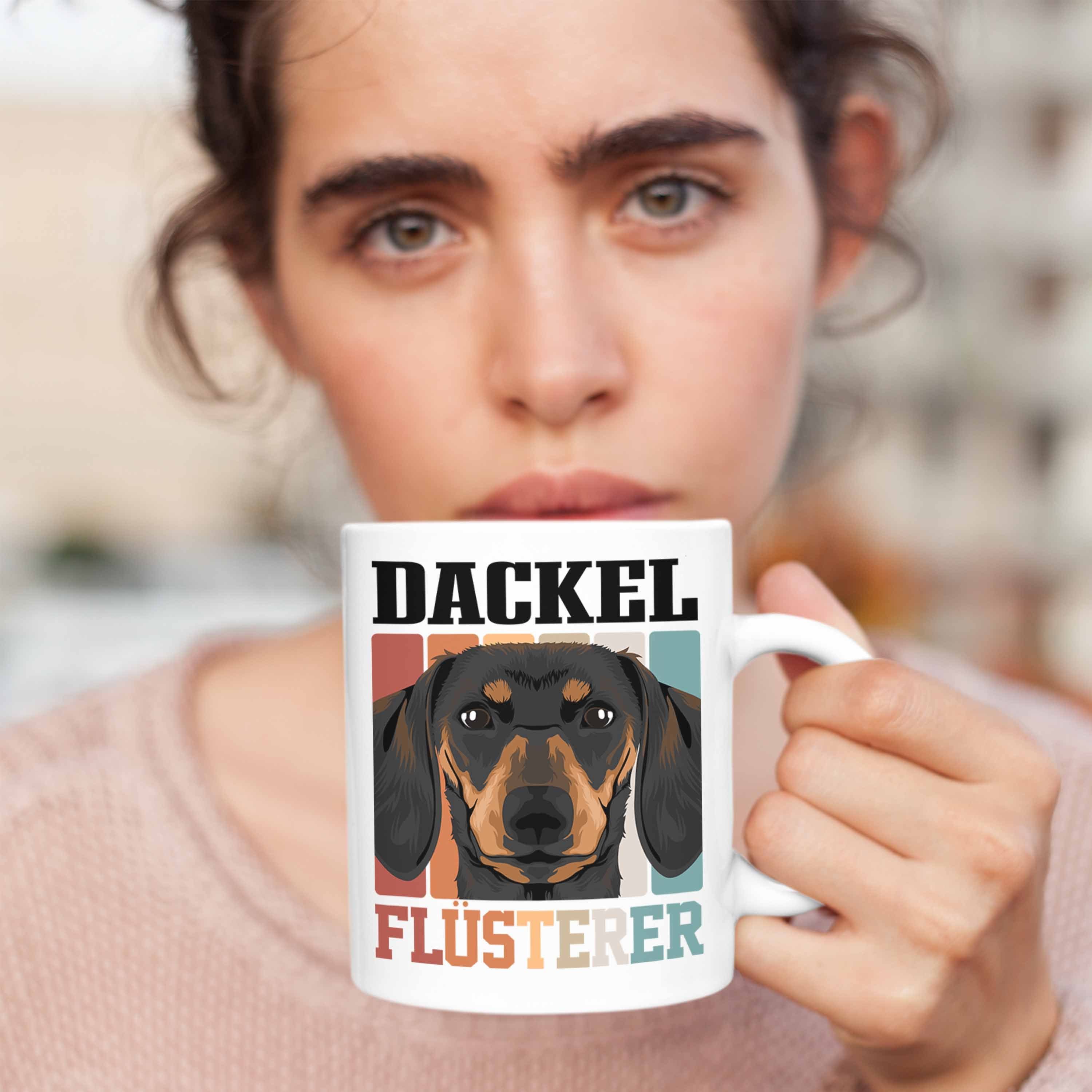 Weiss Gesch Trendation Dackel-Papa Tasse Lustige Trendation - Tasse Flüsterer Geschenk Dackel