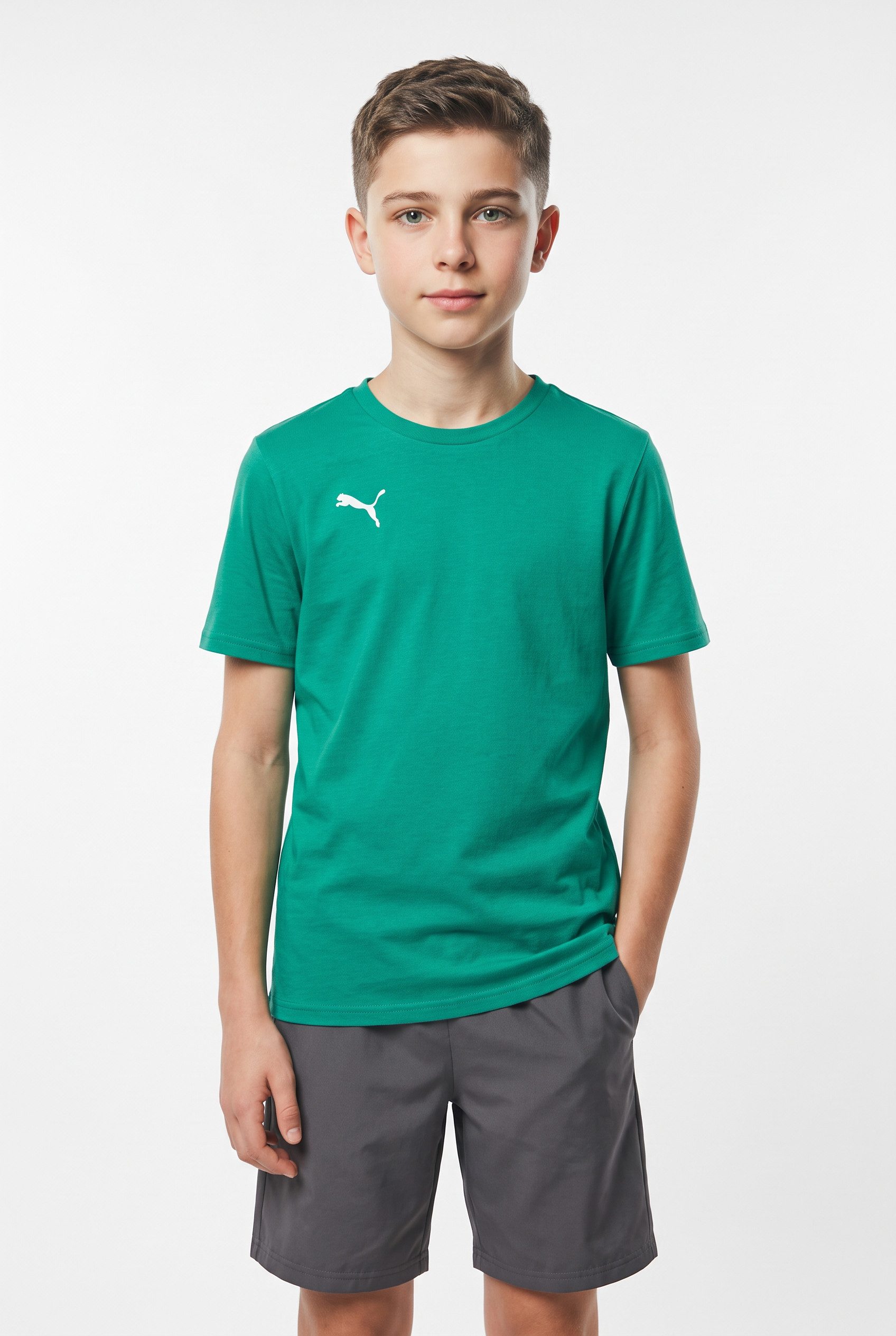 PUMA Trainingsshirt TEAMGOAL CASUALS TEE JR für Jugendliche, Kurzarm, für sportliche Aktivitäten