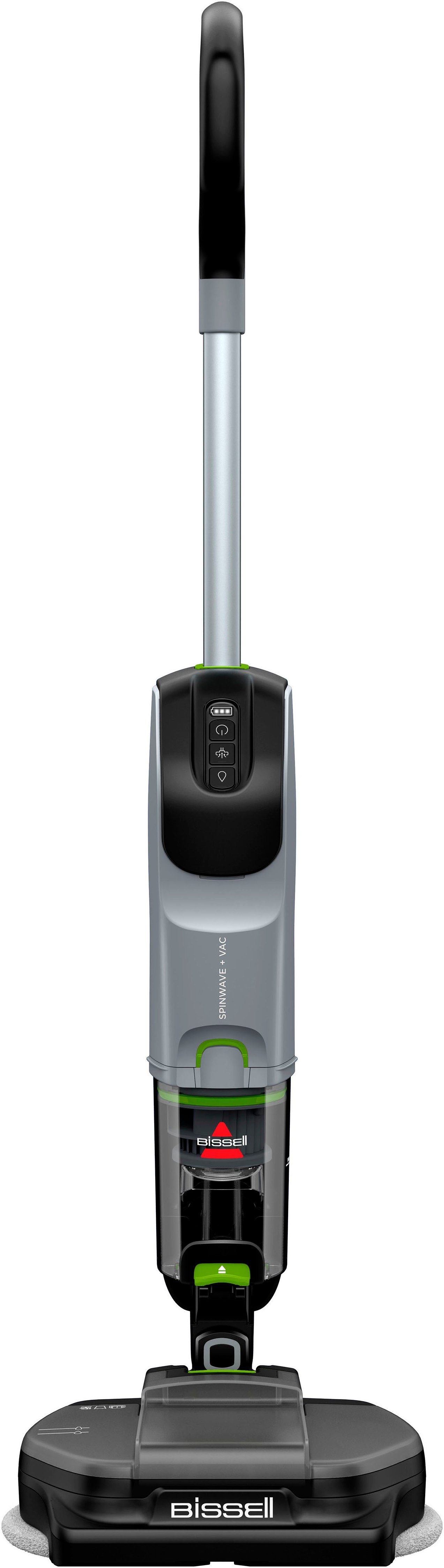 Bissell Nass-Trocken-Sauger 3893N, SpinWave®+ Vac PET Select, staubfreies Wischen, 1000 W, beutellos, kabellos, für alle Hartböden, 3 Reinigungsmodi inklusive Saugmodus