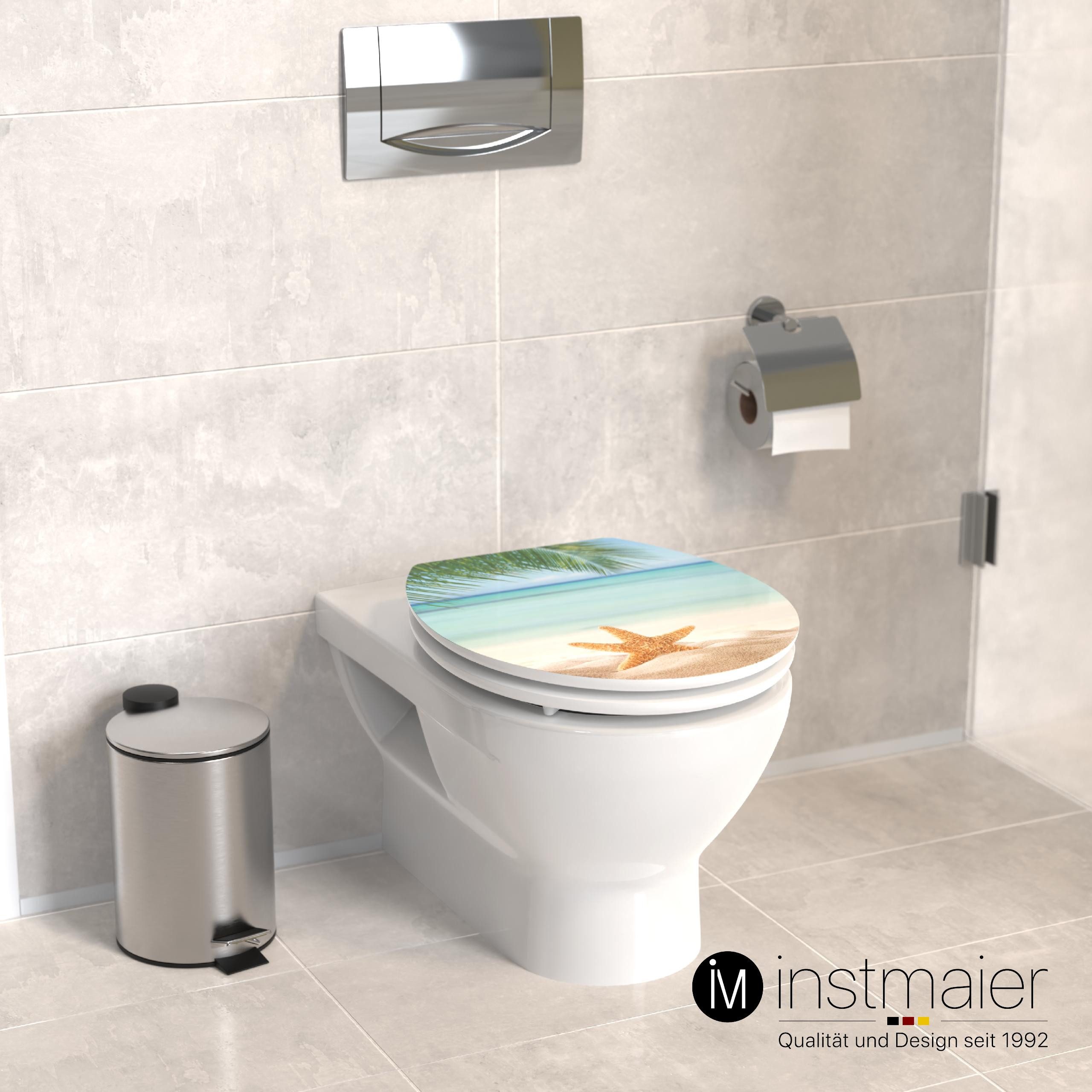 instmaier WC-Sitz Holz Toilettendeckel, Seestern am günstig online kaufen