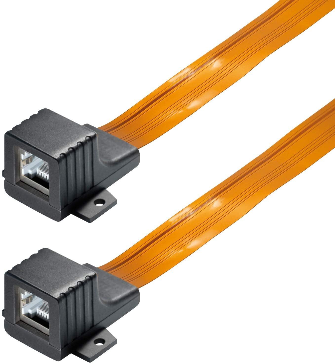 RedStar24 Kabelverbinder-Sortiment RJ45 Fensterdurchführung Flachkabel für Netzwerkkabel LAN Ethernet