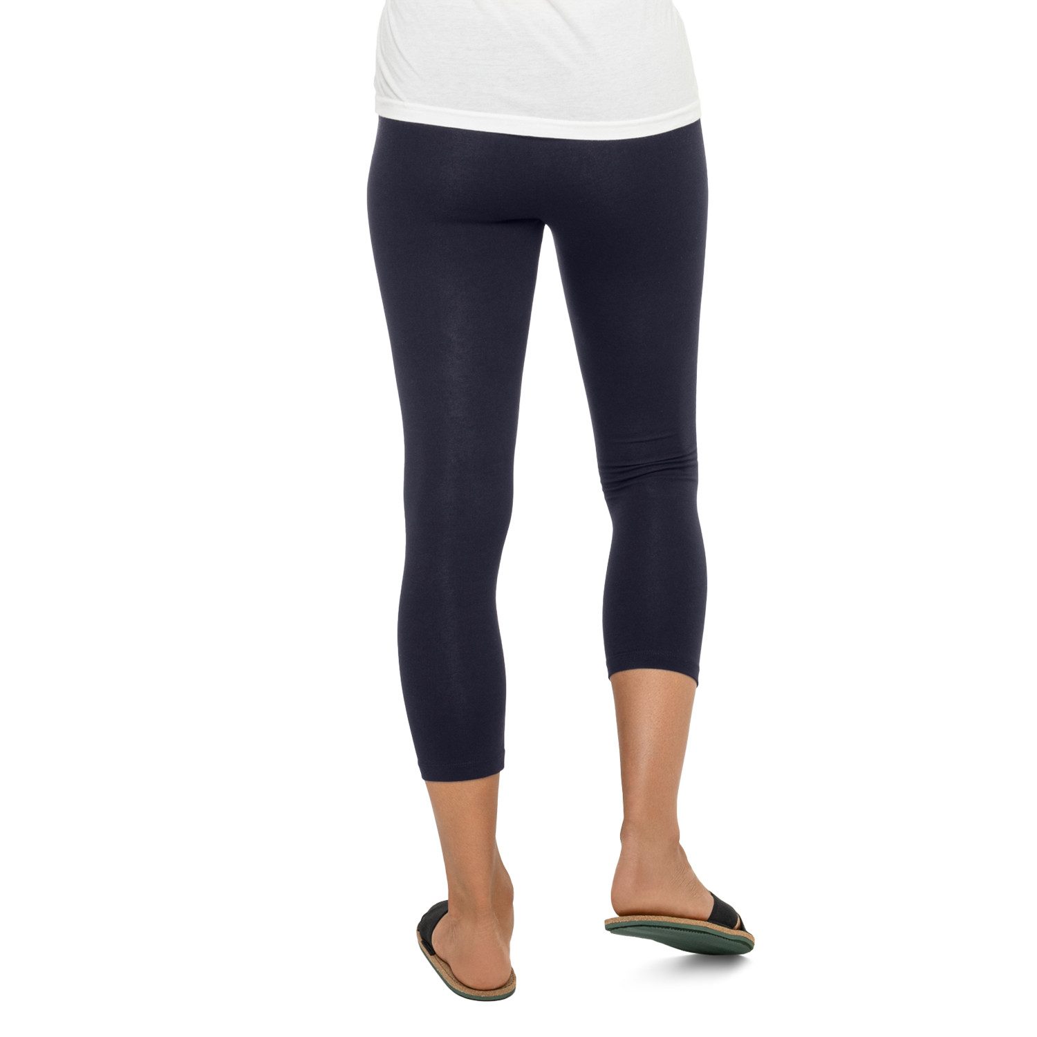 celodoro 3/4-Leggings Damen Leggings (3/4 Capri) Stretch-Jersey Hose aus Baumwolle – Bild 3 von 3