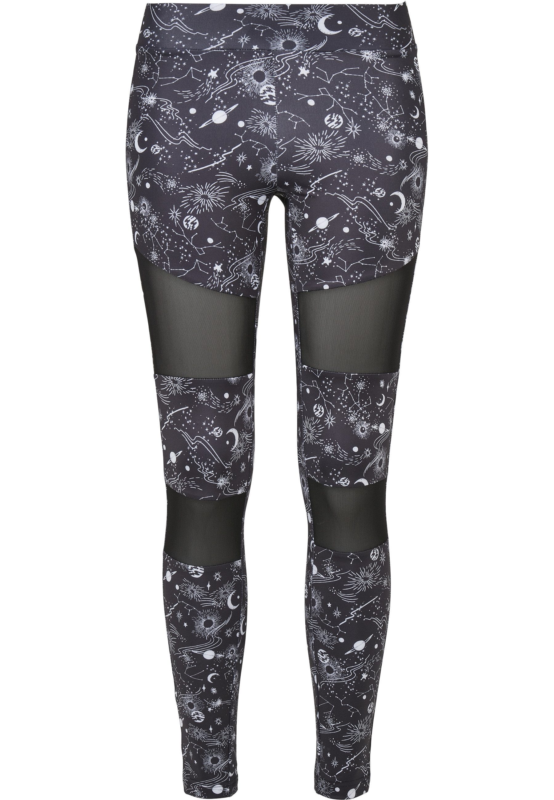 URBAN CLASSICS Leggings Urban Classics Damen Ladies Tech Mesh AOP Leggings günstig online kaufen