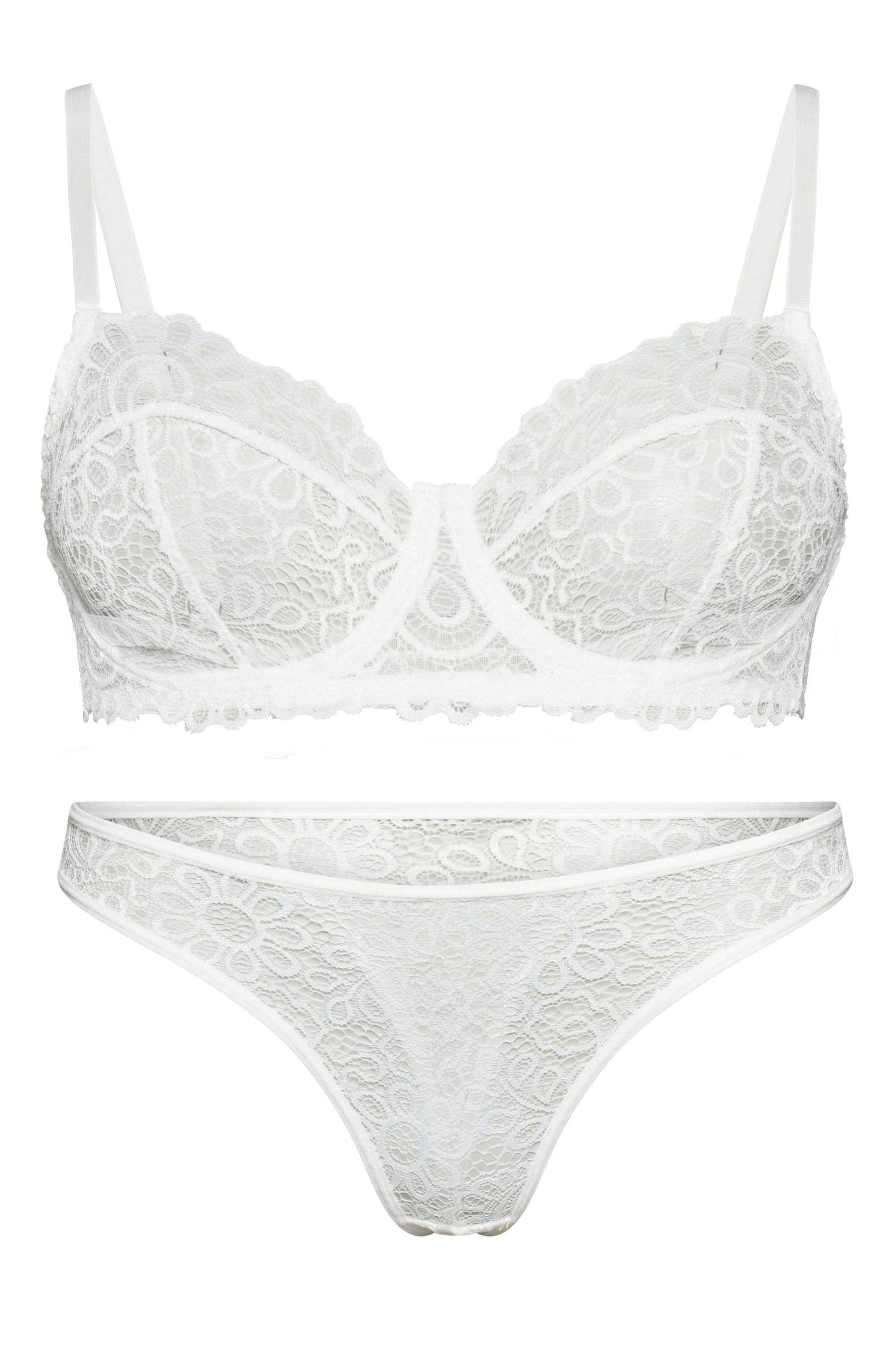 Orchibelle Set: Bügel-BH Elegante Damenunterwäsche – Dessous-Set aus Spitze mit BH und String (Set, 2-tlg., mit Tanga) Elegantes Lingerie-Set – sinnliche Reizwäsche mit Alltagskomfort