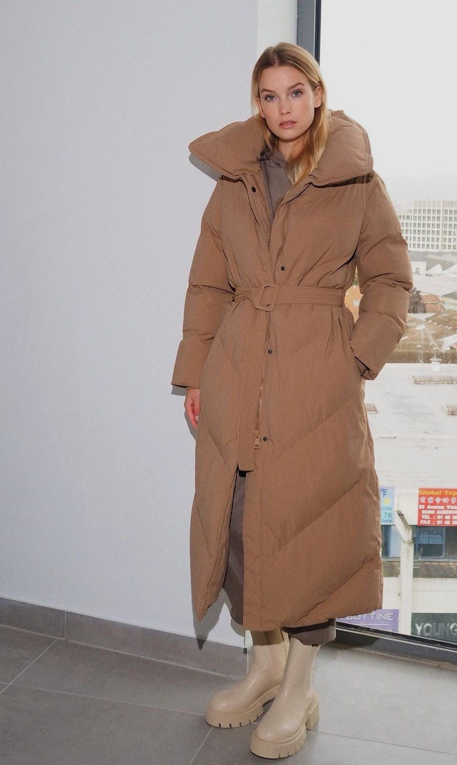 Copperose Winterjacke Winterjacke Oversize Winterparka Steppmantel günstig online kaufen