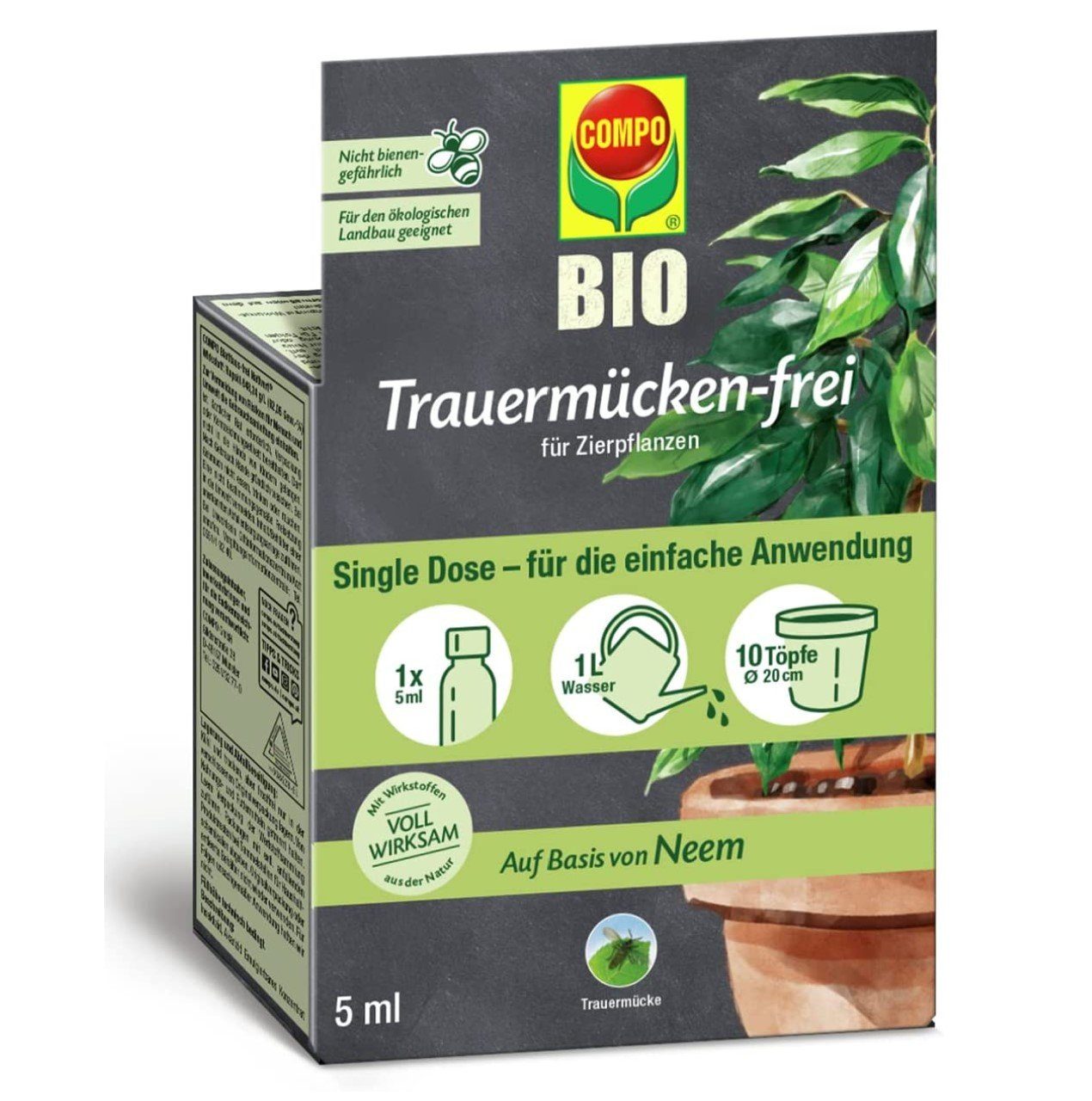 Compo Pflanzendünger COMPO BIO Trauermücken-frei, 5 ml