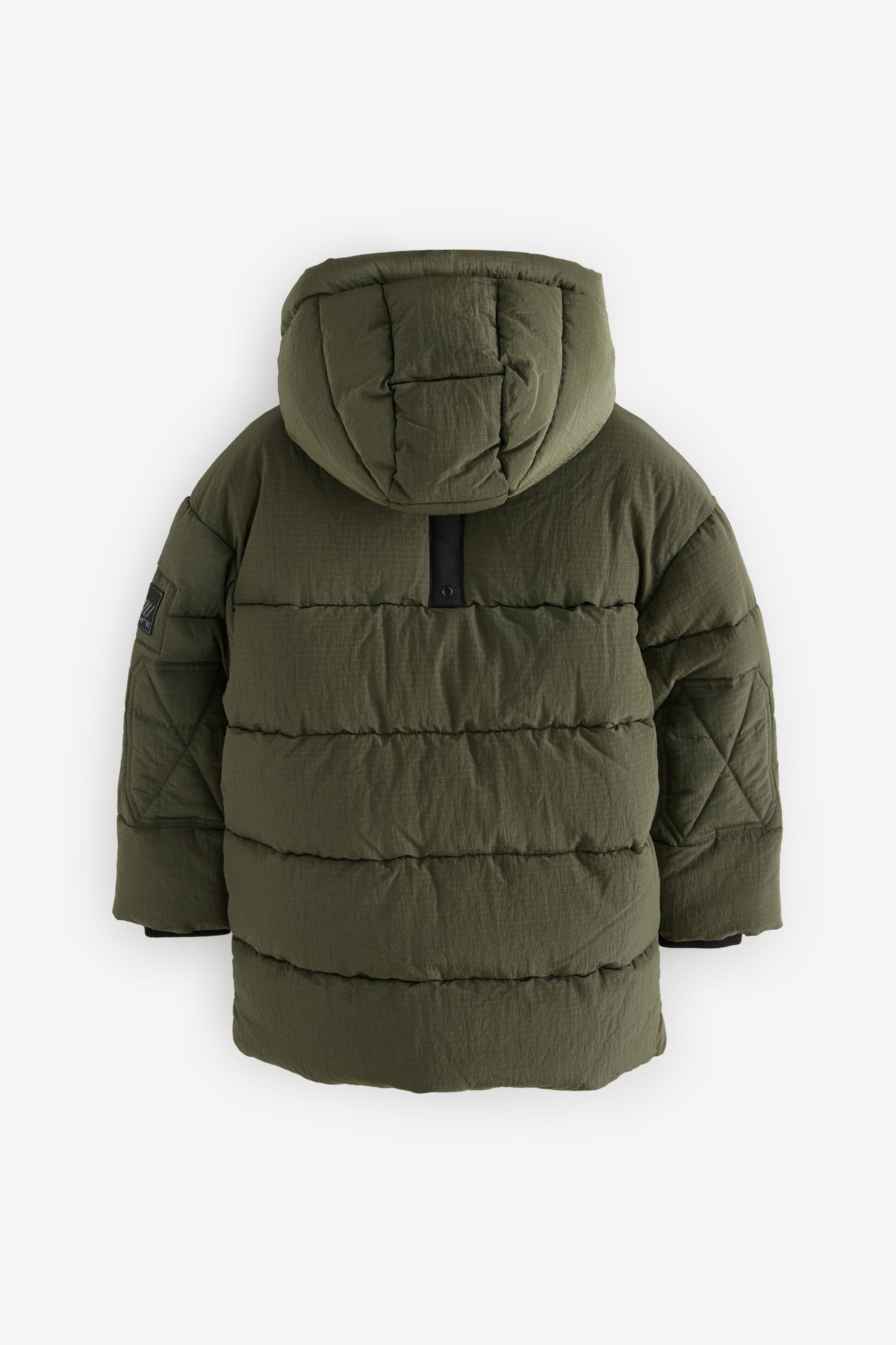 Next Steppjacke Wattierter Puffermantel im Utility-Stil günstig online kaufen