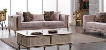JVmoebel Wohnzimmer-Set Sofa Couch Polster Möbel Designer Couchen 3+3 Sitzer Textil Big Sofas, (2-St., 2x nur 3-Sitzer ohne Couchtisch), Made in Europa