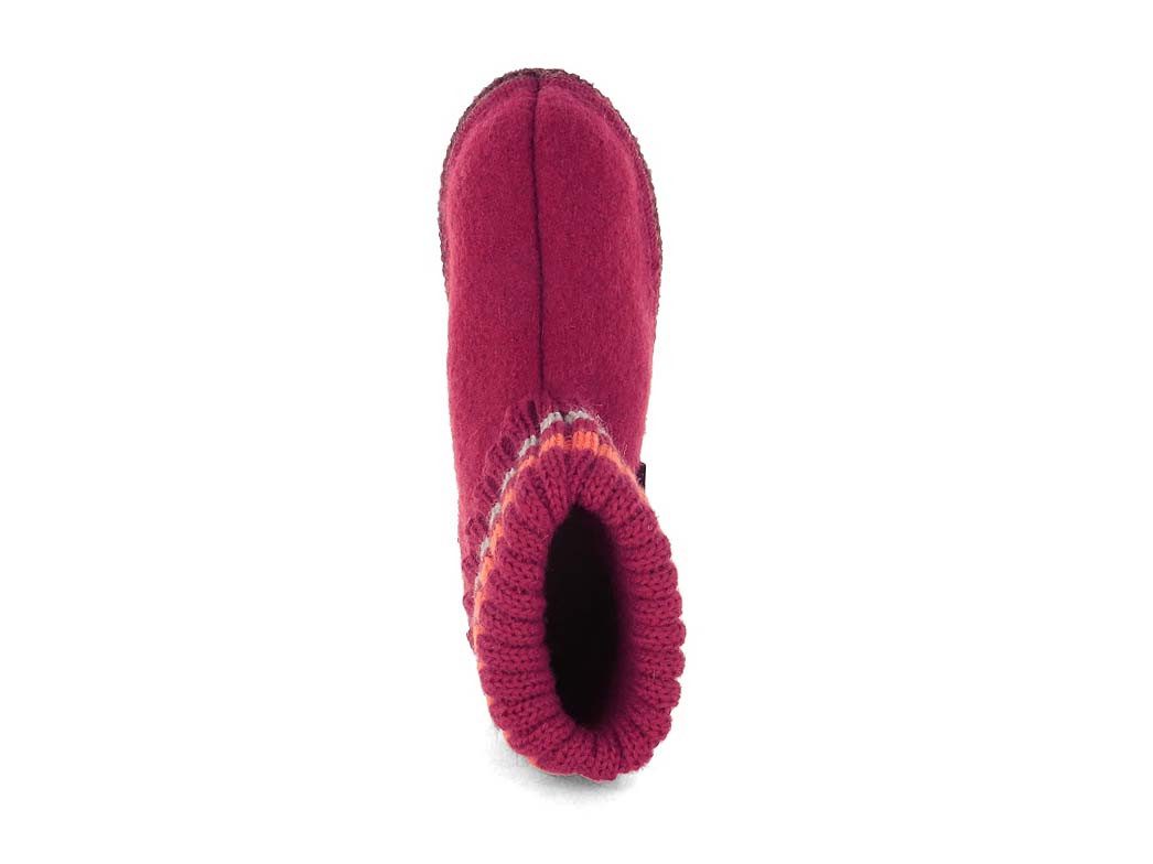 Haflinger Hüttenschuhe Paul Hausschuh mit Feinstrickkragen