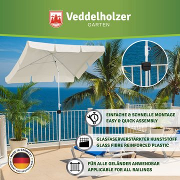 Veddelholzer Garten Schirmhalter Premium Sonnenschirmhalter für Balkongeländer Schirm Schirmhalter