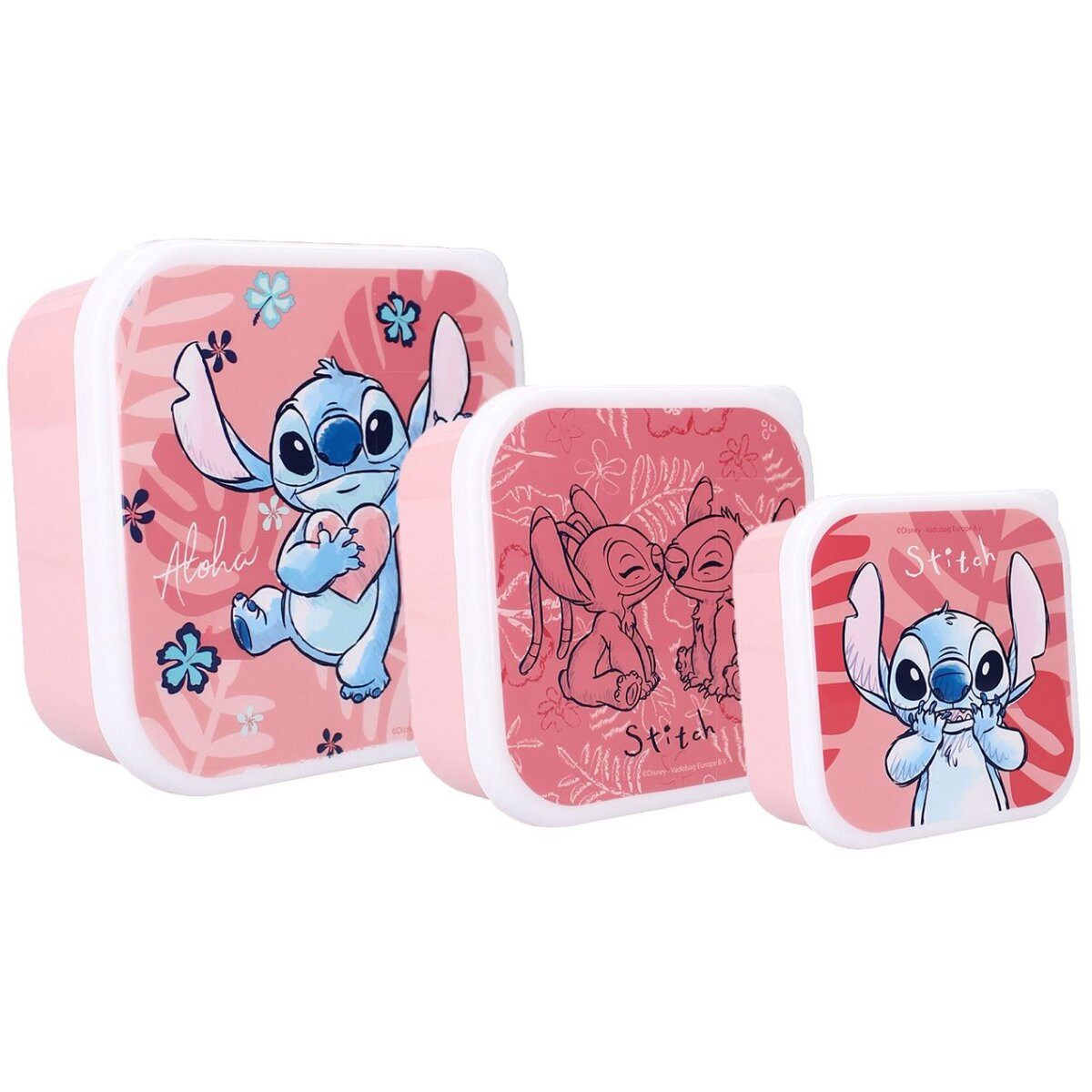 Lilo & Stitch Lunchbox Lilo Stitch Lunchset 3in1 Snackbox Lunchpaket Butterbrotbox, (1-tlg)