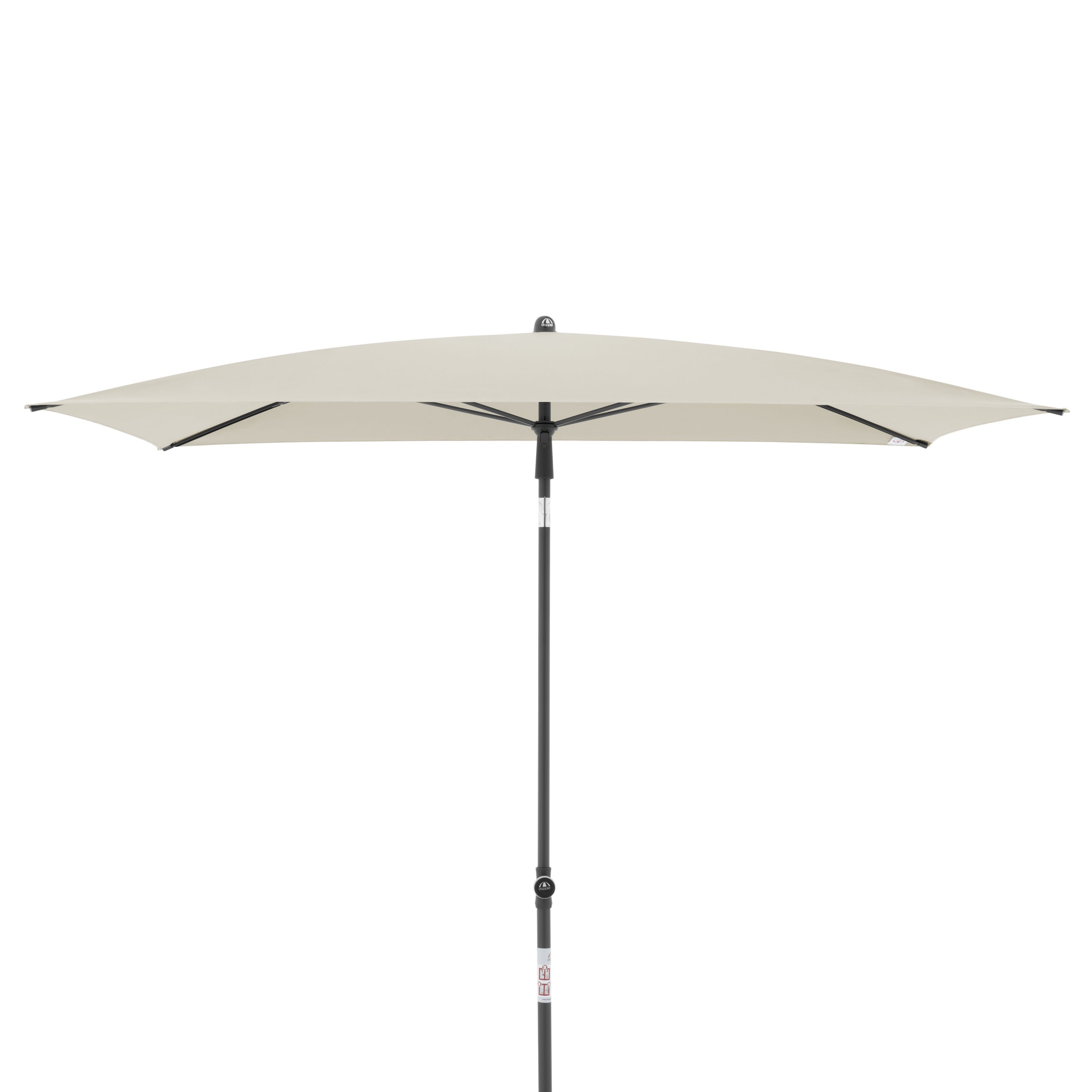 doppler® Sonnenschirm City, 200x125cm, für Balkon, höhenverstellbar