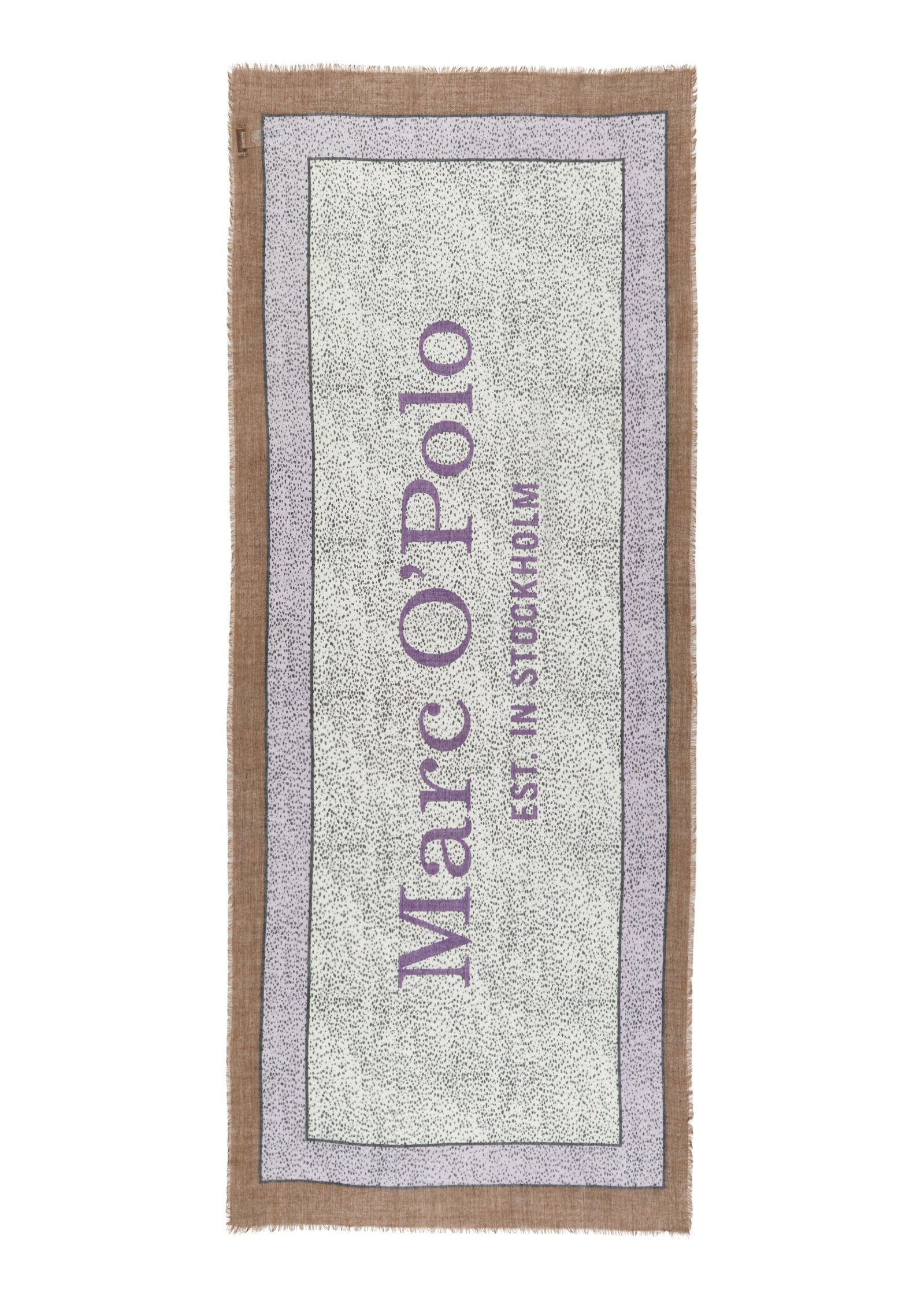 Marc O'Polo Modetuch aus lila reiner Schurwolle