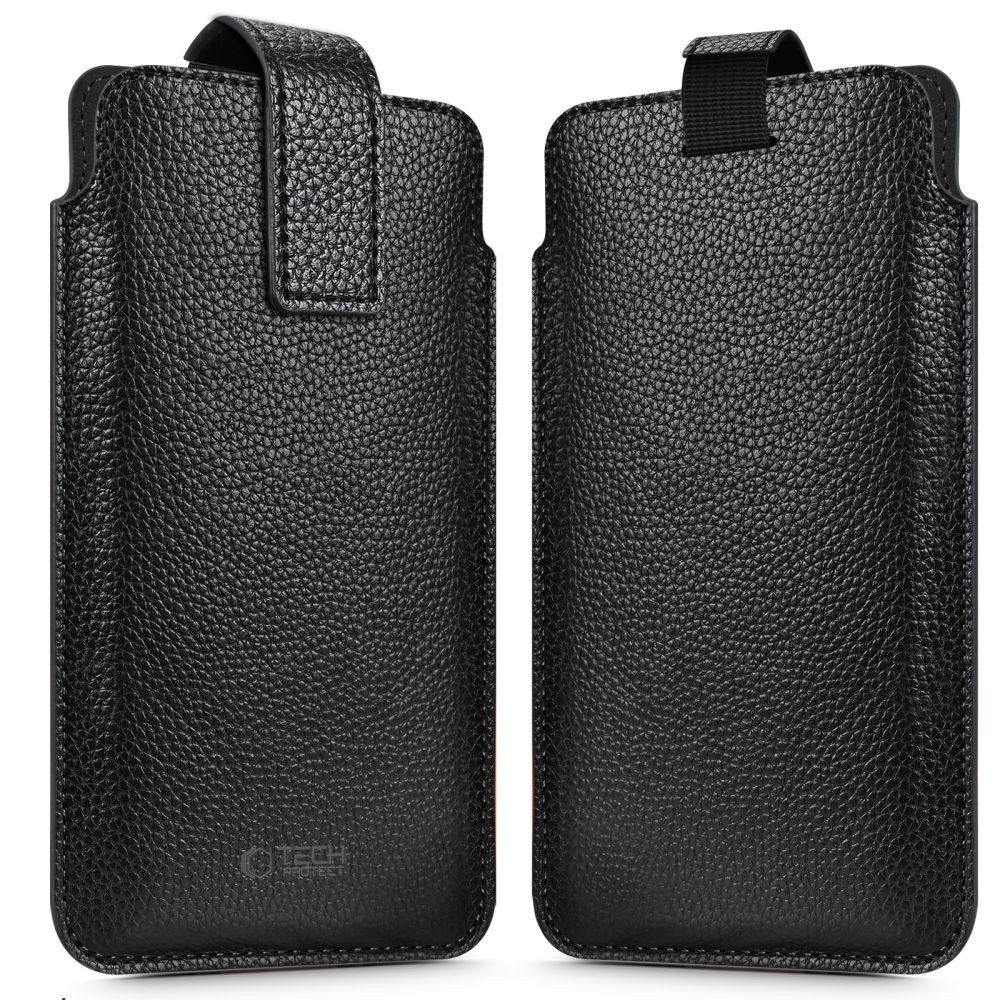 TECH PROTECT Handytasche Einstecktasche Schutzhülle Smartphonehülle (Spar-Set, 1-tlg., 17 x 10 cm elegant), Magnetverschluss, Kunstleder, universal