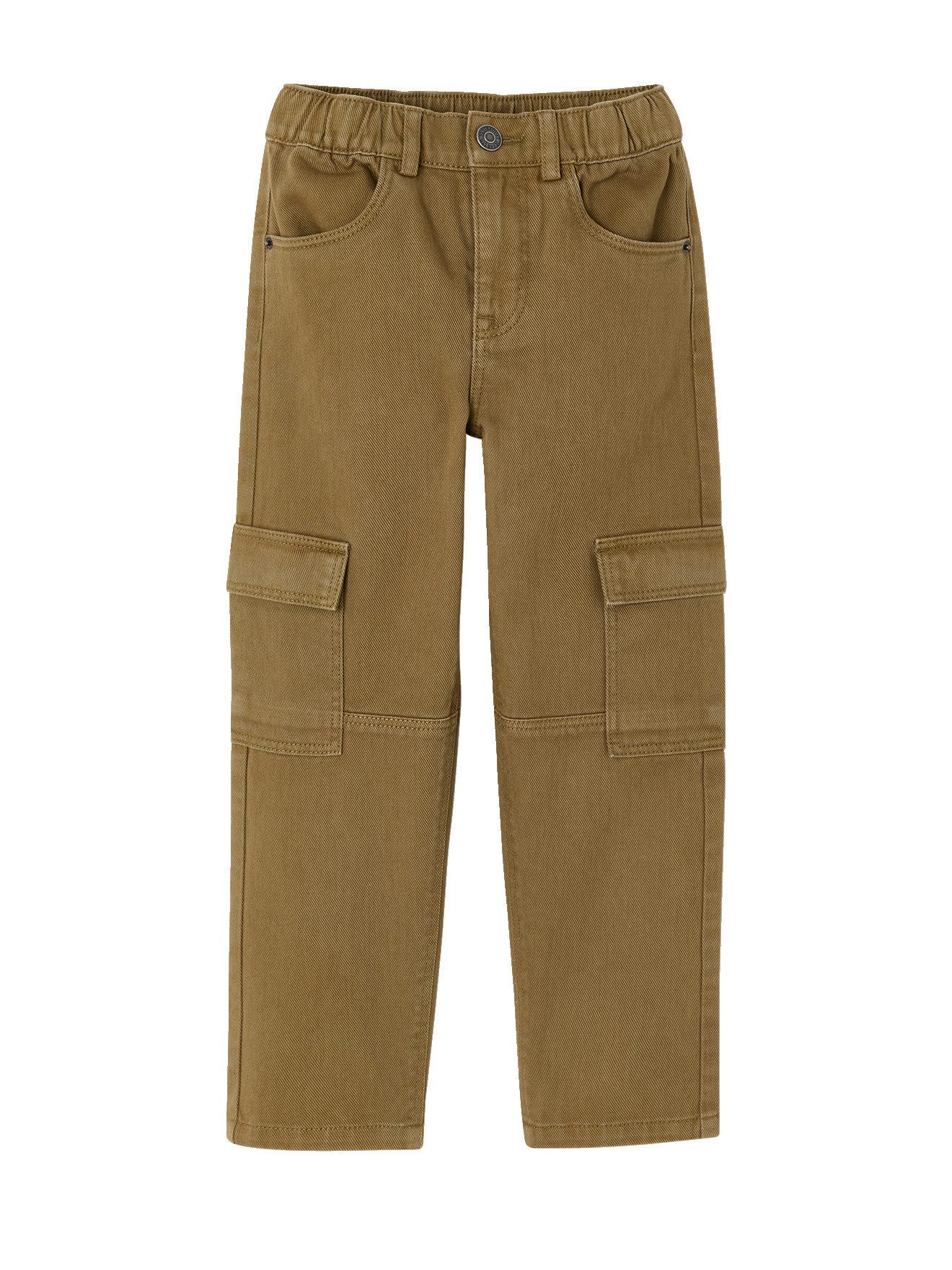 vertbaudet Cargohose Robuste Cargojeans Jungen Hüftweite SLIM Bundweite verstellbar