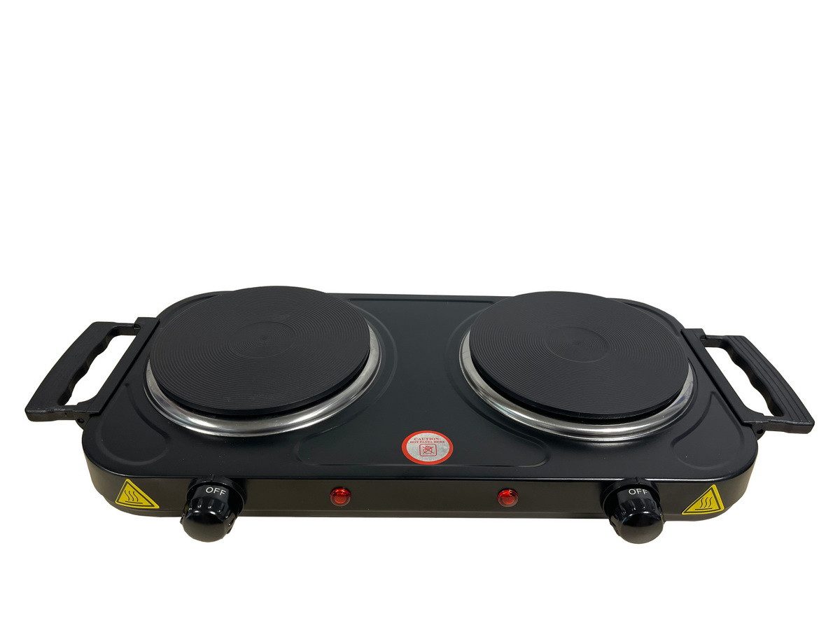 DESKI Doppelkochplatte Doppel-Kochplatte 2 Kochfelder Herdplatte