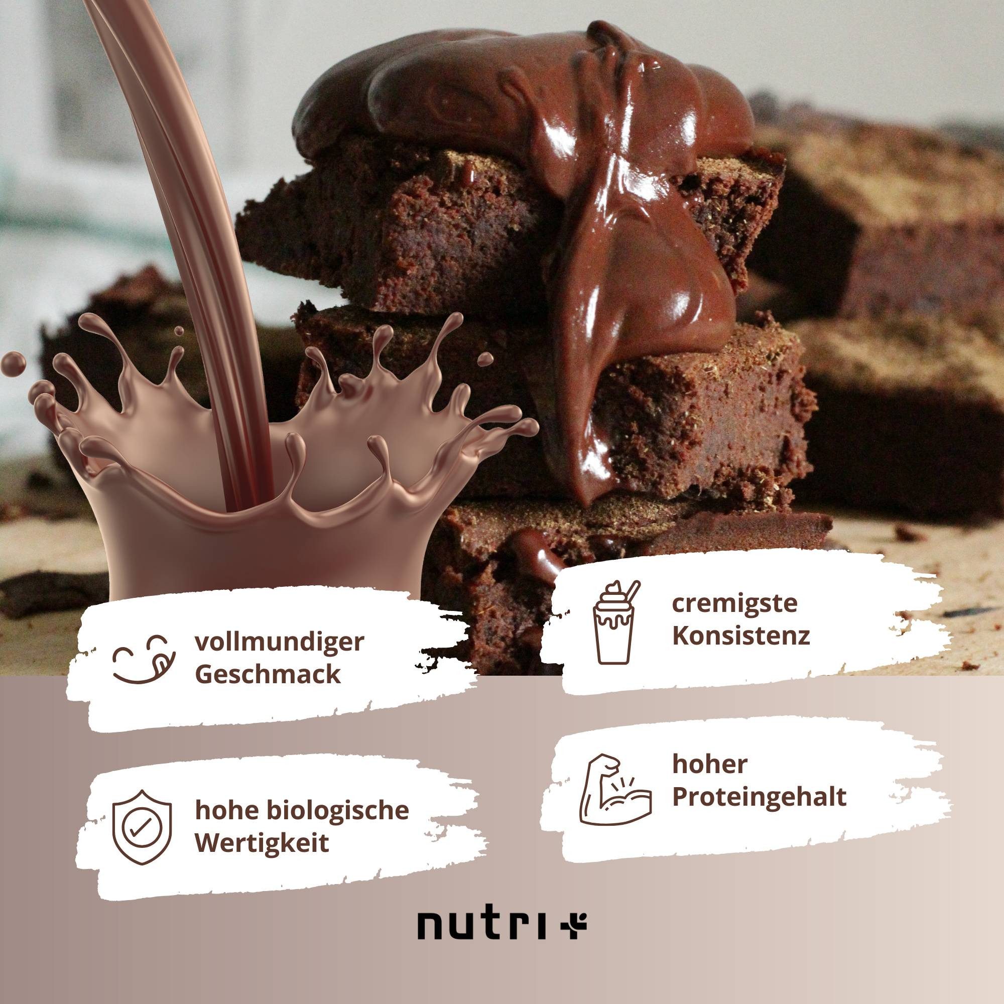 nutri+ Protein Pulver Vegan 3K Pulver, 1 er 1000 g