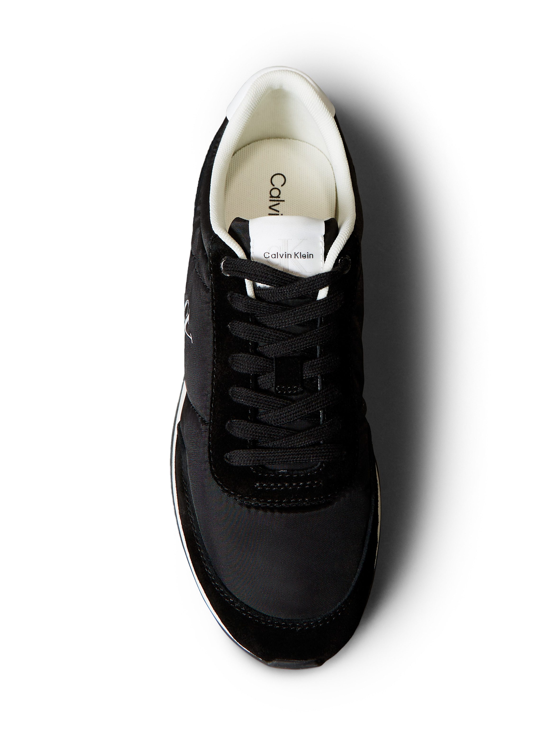 Calvin Klein Jeans RETRO RUNNER ESS MIX MAT Sneaker Runner-Sneaker, Freizeitschuh, Halbschuh mit seitlichem CK-Logo