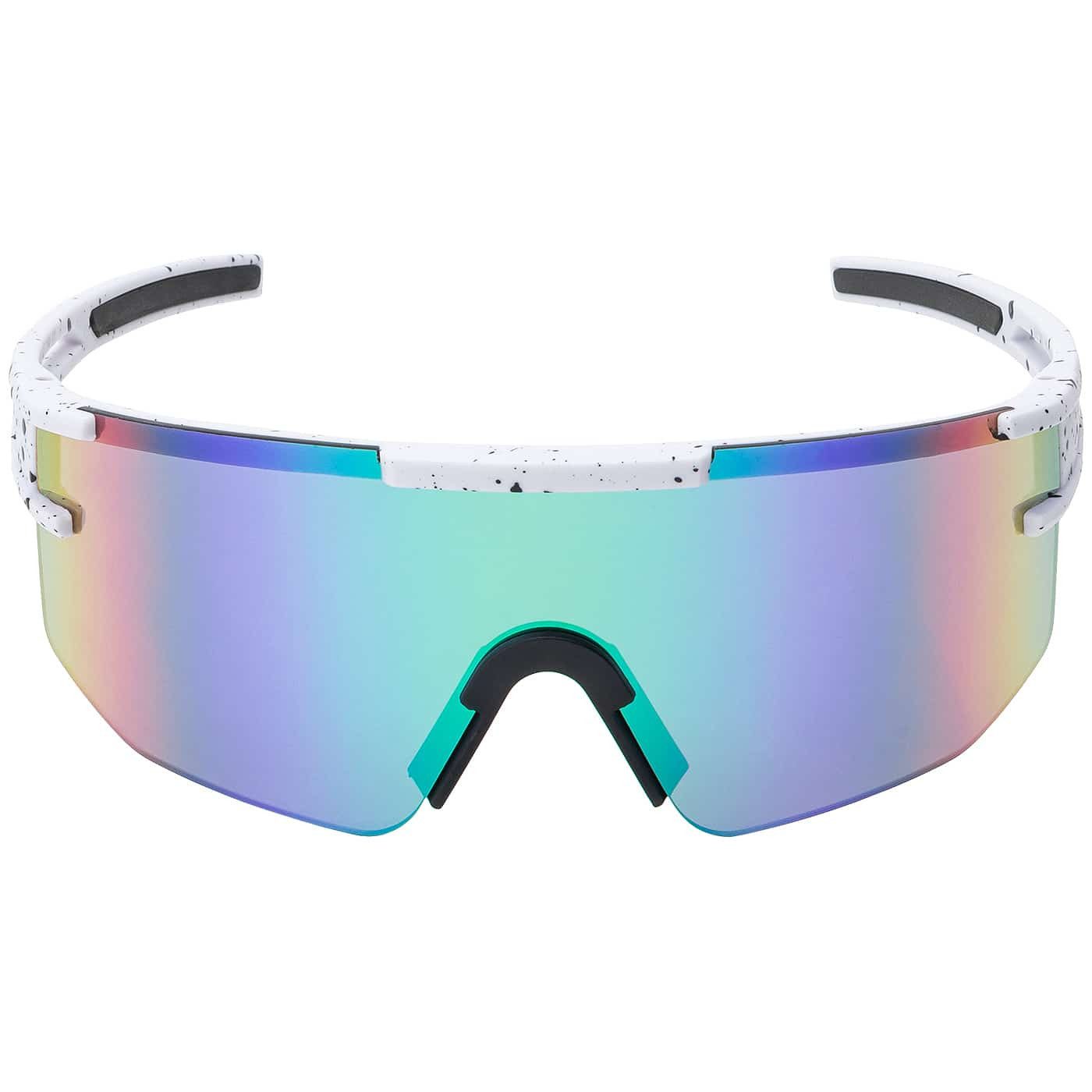 BEZLIT Eyewear Pilotenbrille Unisex Sonnenbrille Sportlich verspiegelt (1-St) mit schwarzen Linsen, Rot/Gelb, Blau und Blau Lila – Bild 2 von 3