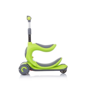 Chipolino Cityroller Kinderroller 2 in 1 Space X, Laufrad, Roller, 3 Räder mit LED-Lichtern