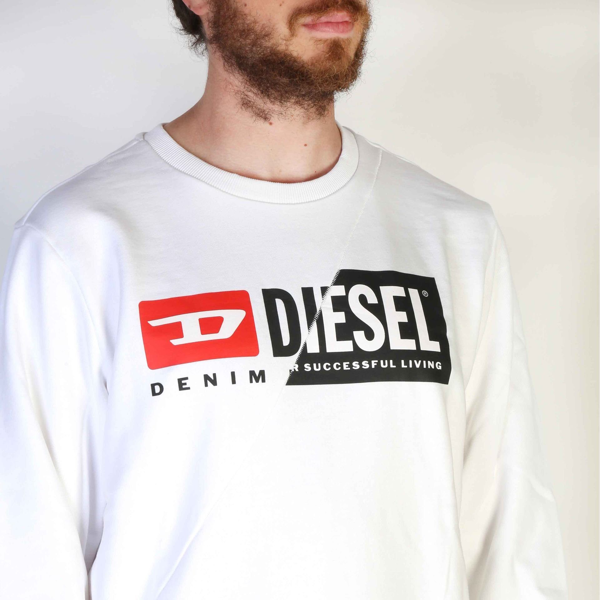 Diesel Sweatshirt Sweatshirt Weiß Diesel Frühjahr/Sommer Kollektion, Diesel Sweatshirt Komfort und Ihr - Herren neues wartet! Stil