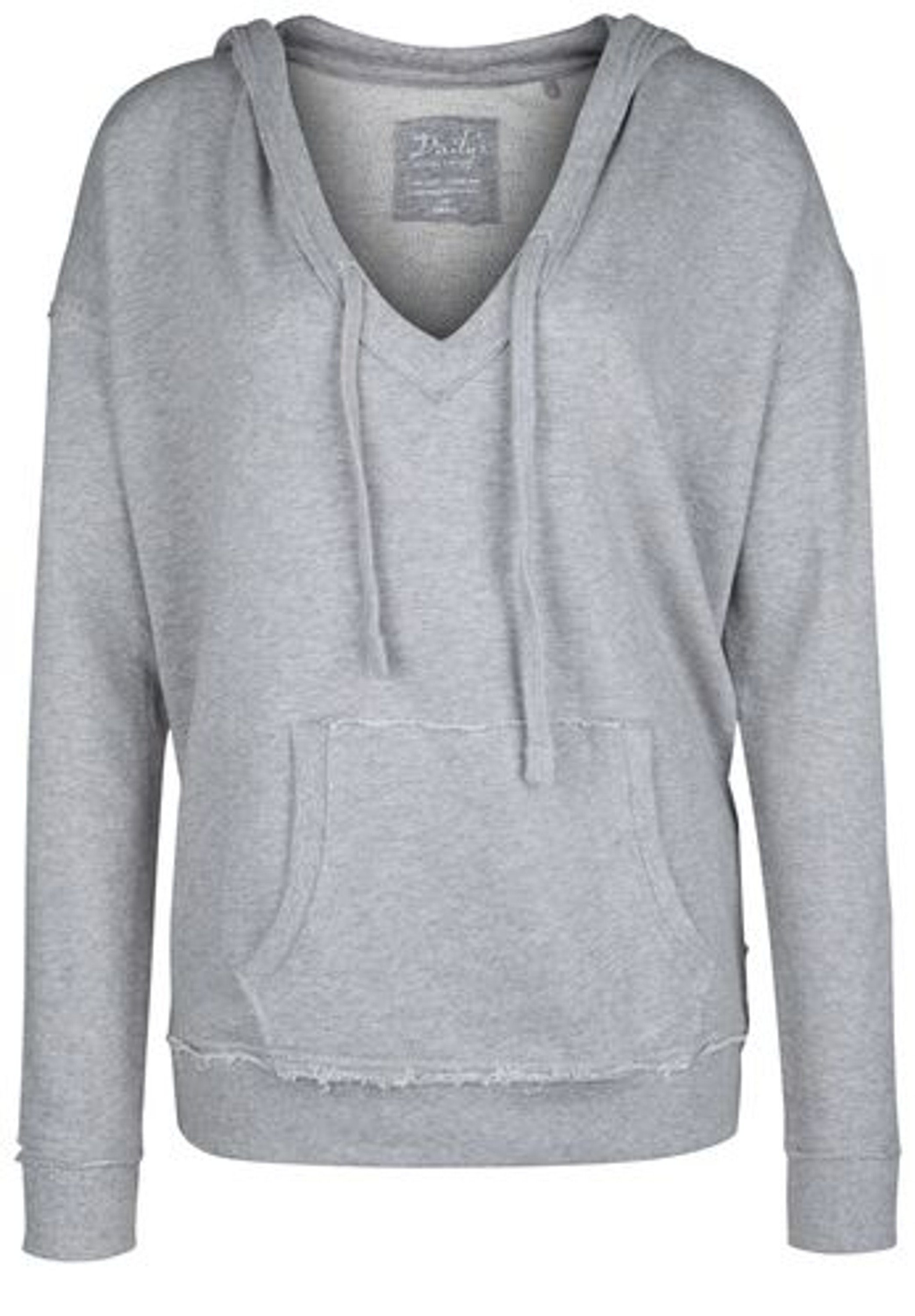 DAILY´S Kapuzenshirt HEERA: Damen Kapuzen Sweatshirt Melange Grau