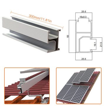 PFCTART verglastes Dach Solarmodul-Montage-Zubehörsatz Solarmodul-Halterung