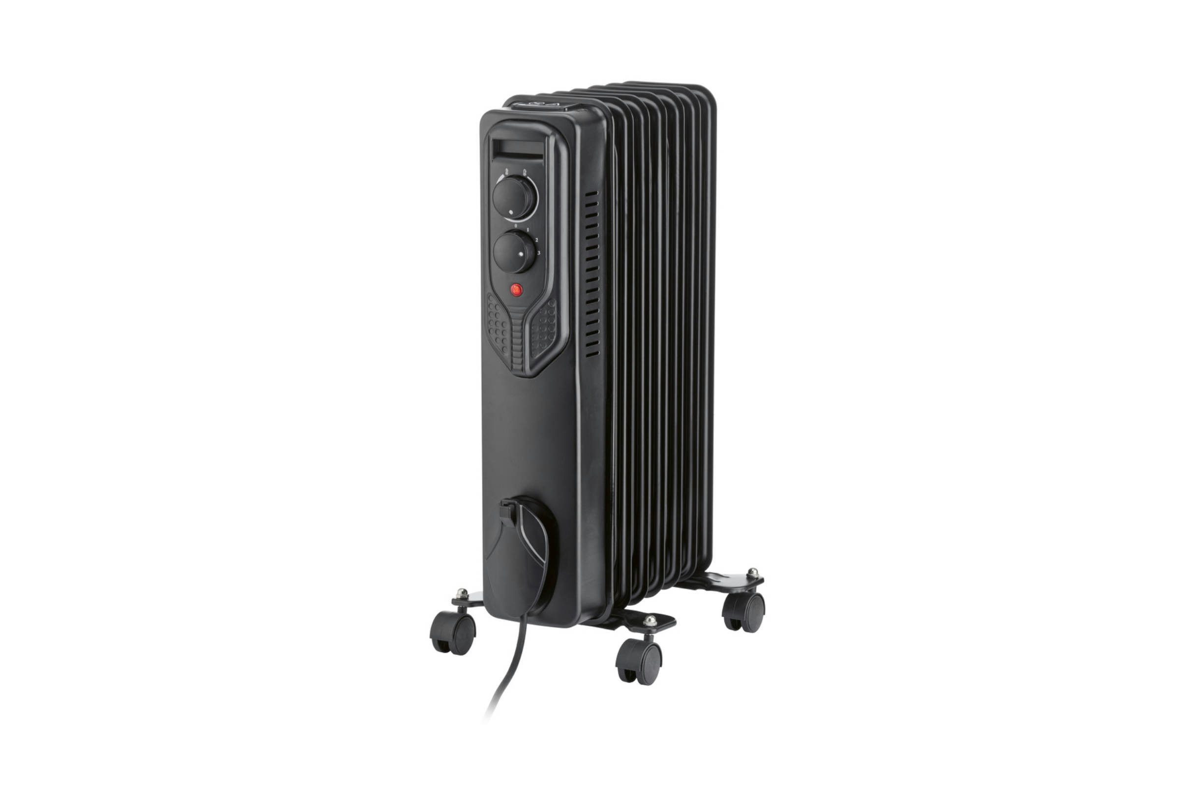 SilverCrest Ölradiator Ölradiator Heizkörper mit Laufrollen 3 Heizstufen bis 1500 W, 1500 W, Umkipp- und Überhitzungsschutz
