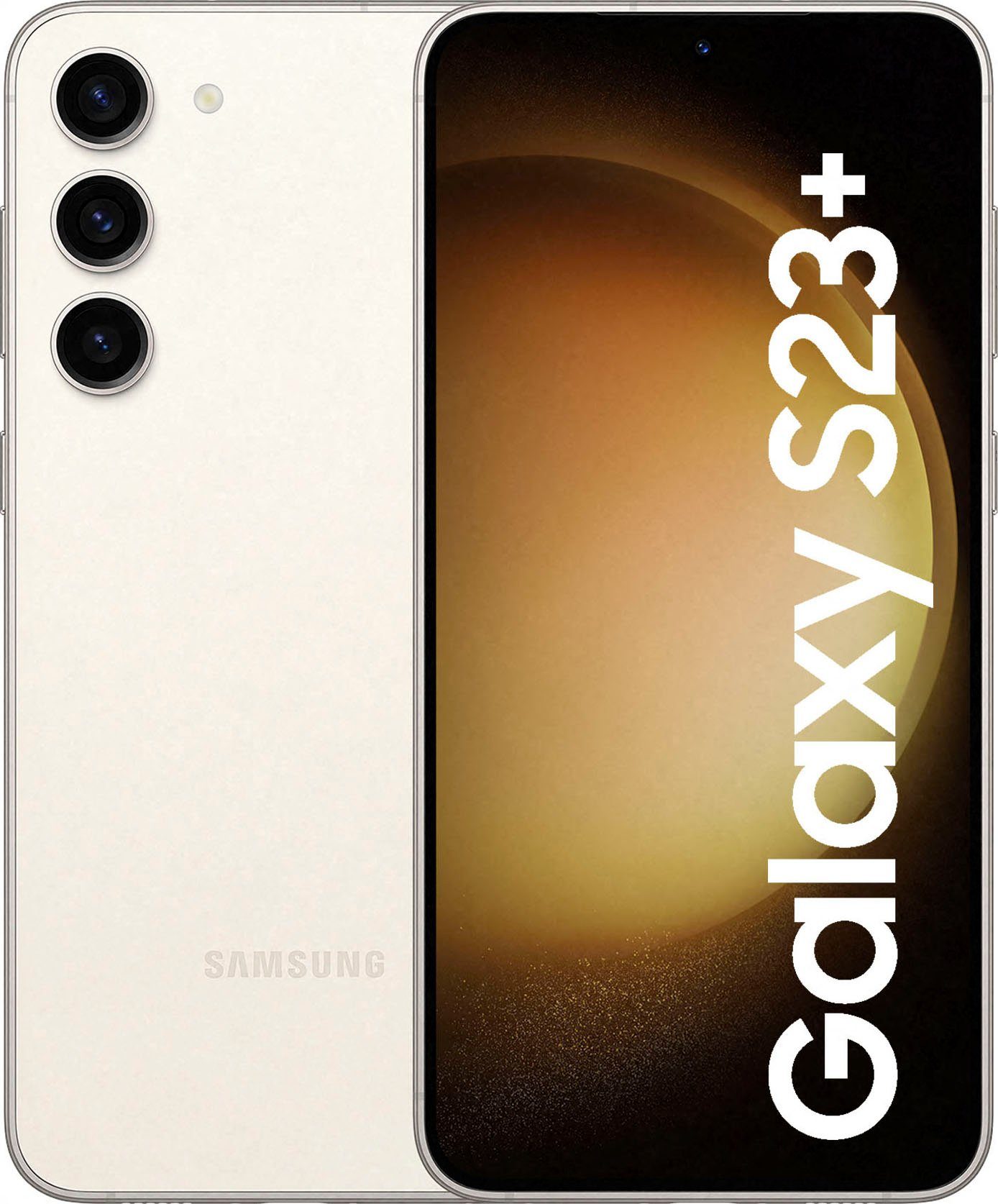 Samsung Galaxy S23+ Smartphone (16,65 cm/6,6 Zoll, 256 GB Speicherplatz, 50 MP Kamera) beige