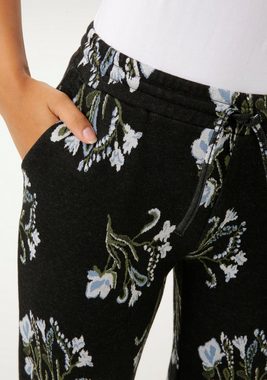 Aniston CASUAL Schlupfhose mit farbharmonischem Blumen-Dessin - NEUE KOLLEKTION