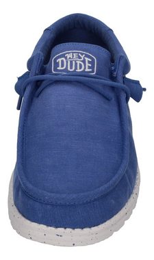 Hey Dude WALLY SLUB CANVAS Schnürschuh True Blue