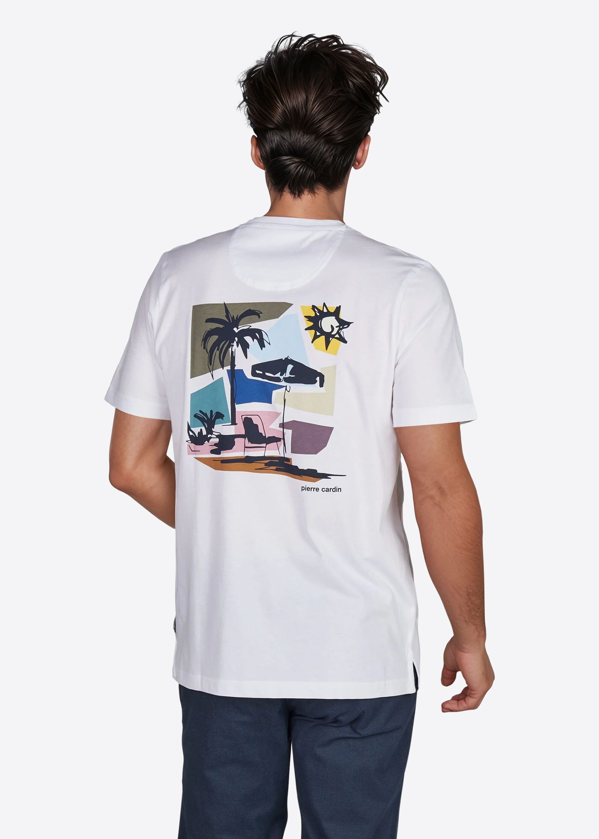 Pierre Cardin Print-Shirt (1-tlg) mit auffälligem Print