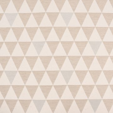 SCHÖNER LEBEN. Stoff Dekostoff Doubleface Premium Triangel Retro Scandi sand hellbeige 1,4m