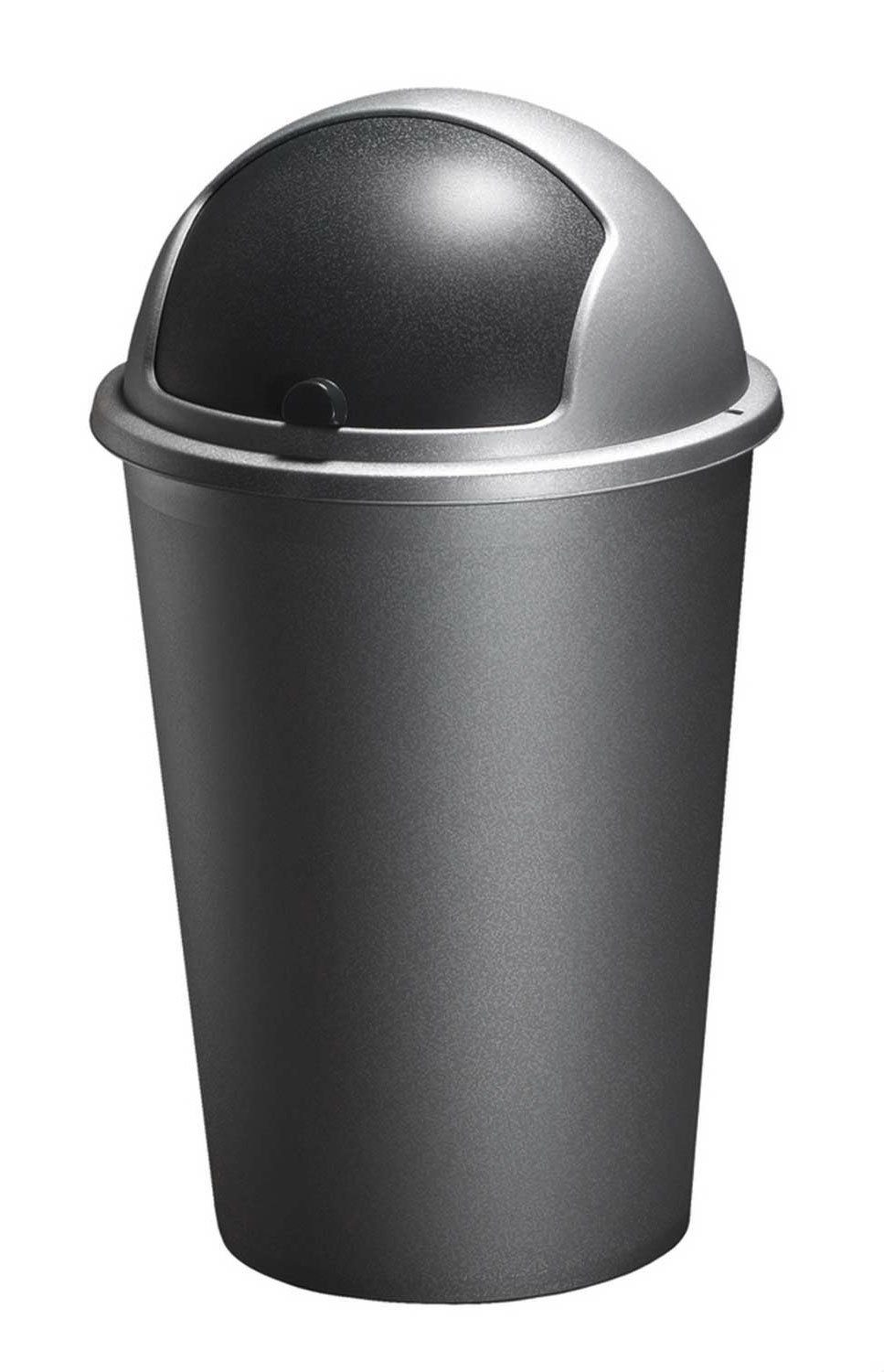 Mülleimer Abfalleimer, 50 Liter Fassungsvermögen, Schwarz