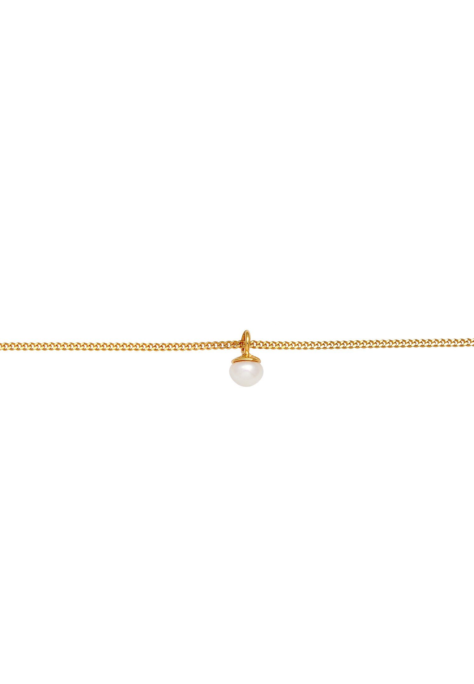 Elli Perlenkette Choker Süßwasserperle Anhänger Klassik 925 Silber