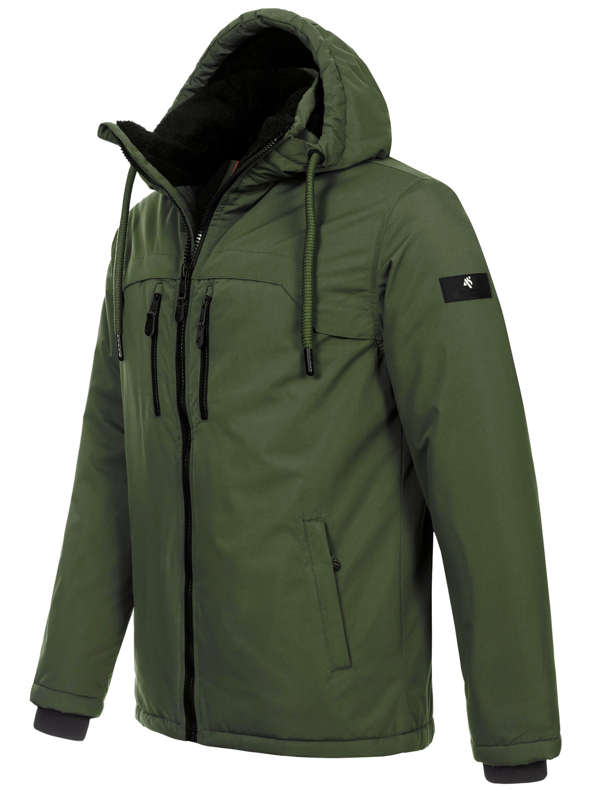 Alessandro Salvarini Winterjacke ASMori mit warmem Teddyfell