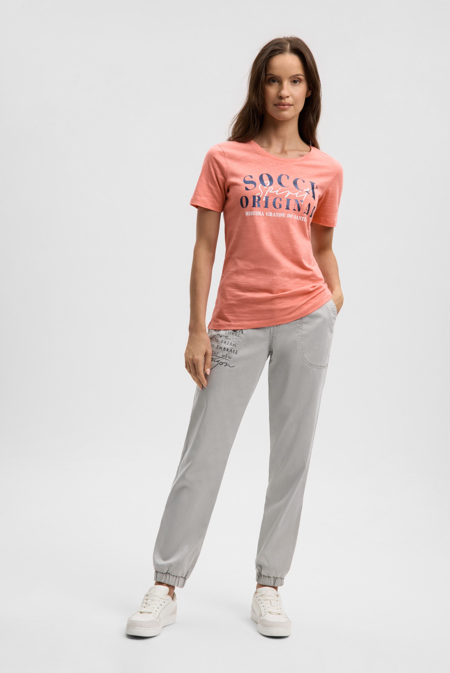 SOCCX Rundhalsshirt aus Baumwolle