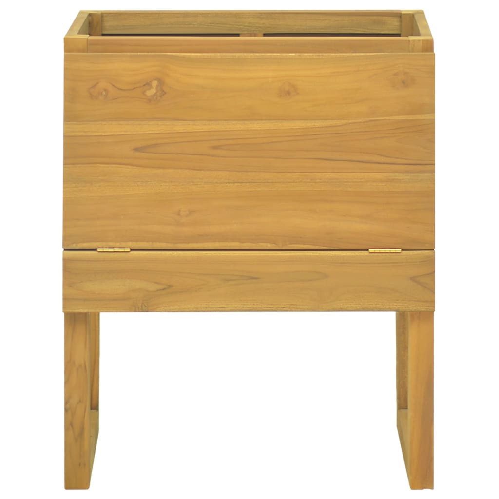 vidaXL Badregal 60 x 40 x 75 cm Badschrank 60x45x75 cm Massivholz Teak