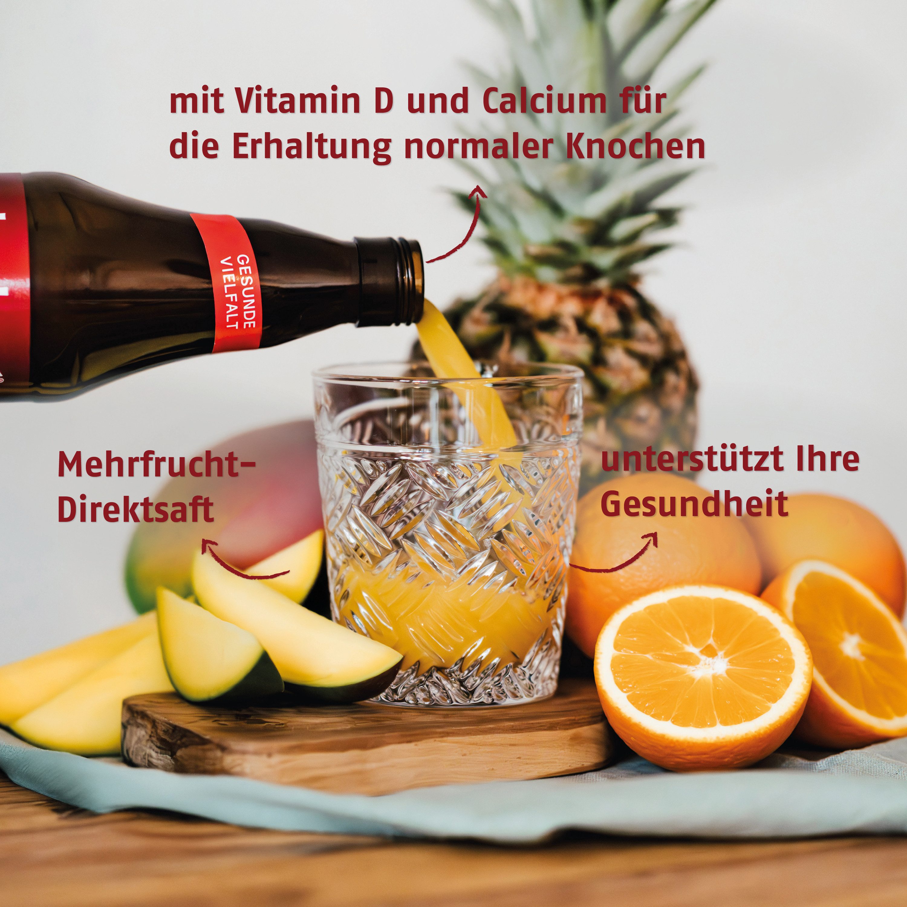 Haus Rabenhorst Saft RABENHORST "Gesunde Knochen" 6er Pack (6 x 700 ml), 4,2 l, 6 St.