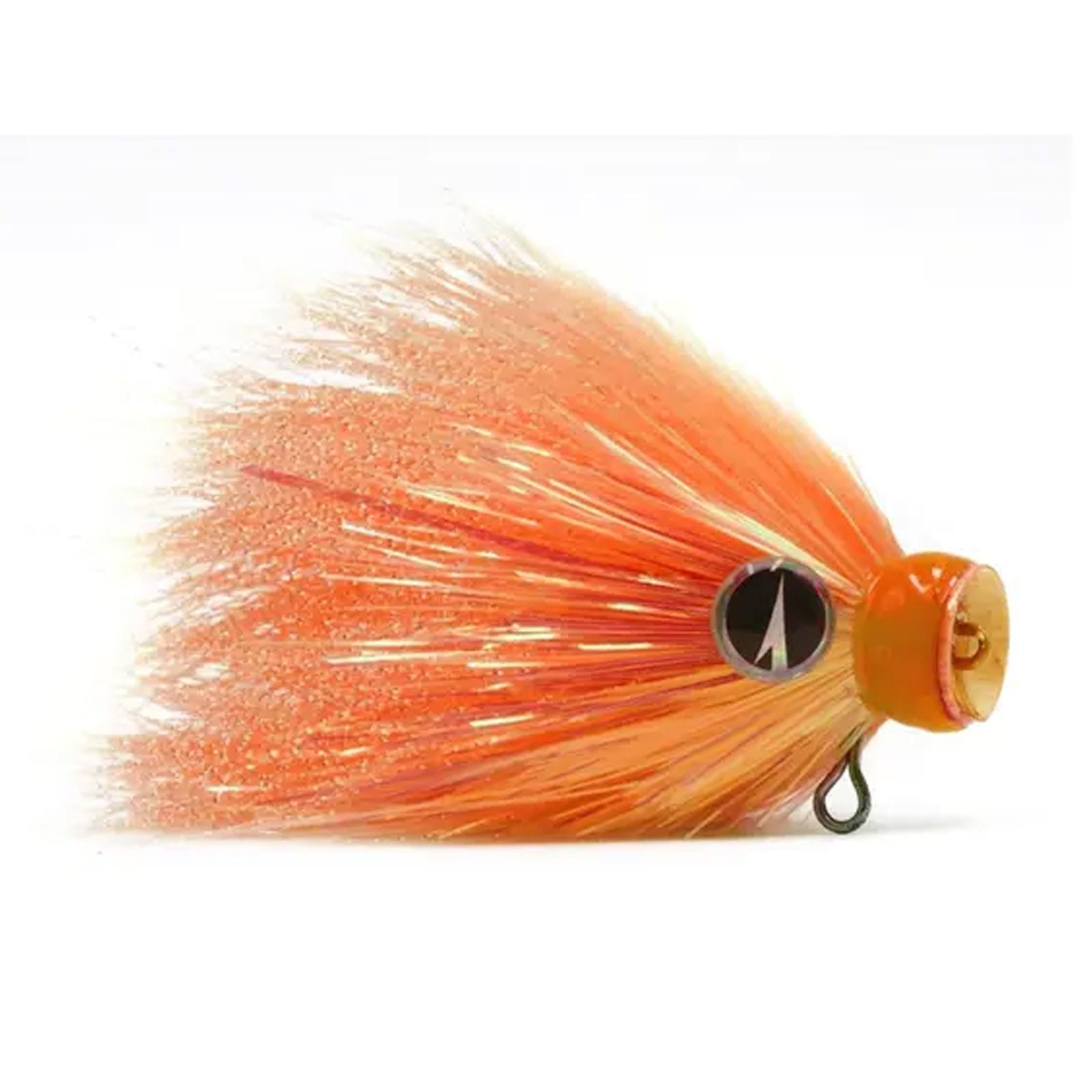 VMC Jighaken, VMC Baby Mustache Shallow UV Orange 14g Jigkopf bleifrei