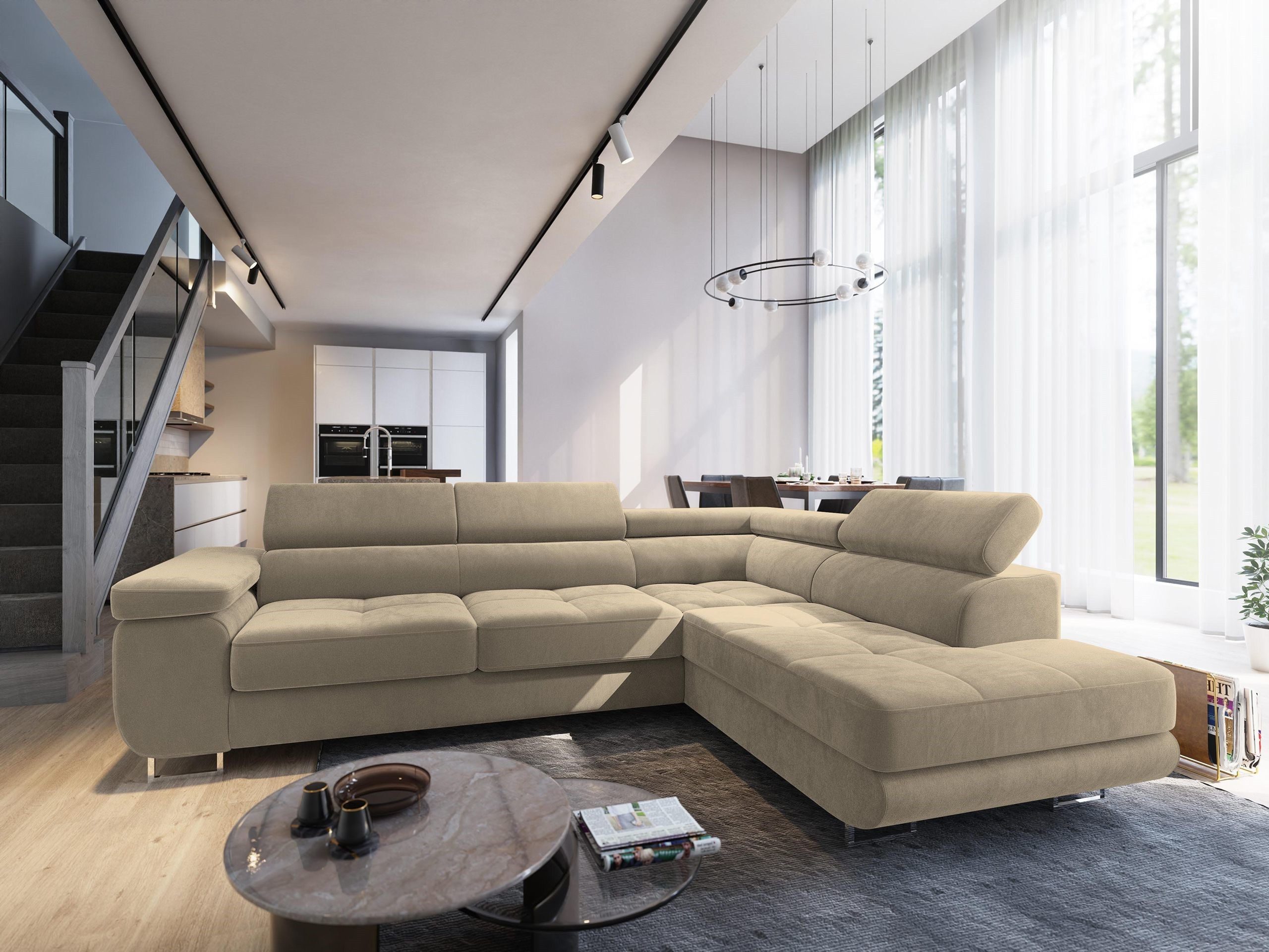 Masseno Ecksofa SELVA mit Schlaffunktion L-Form, günstig online kaufen