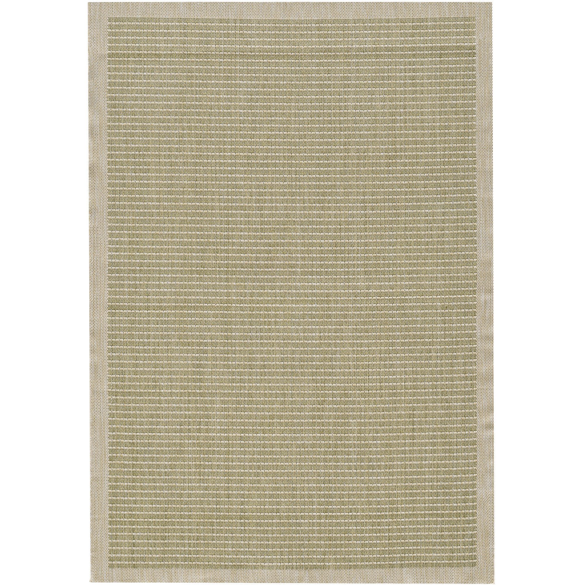 KADIMA DESIGN Outdoorteppich DAFNE Wetterfest UV-Beständig Balkon Waschbar Strapazierfähig Uni, Läufer, Höhe: 3 mm, Grün, 80x150 cm, Balkonteppich Fußbodenheizung Waschbar