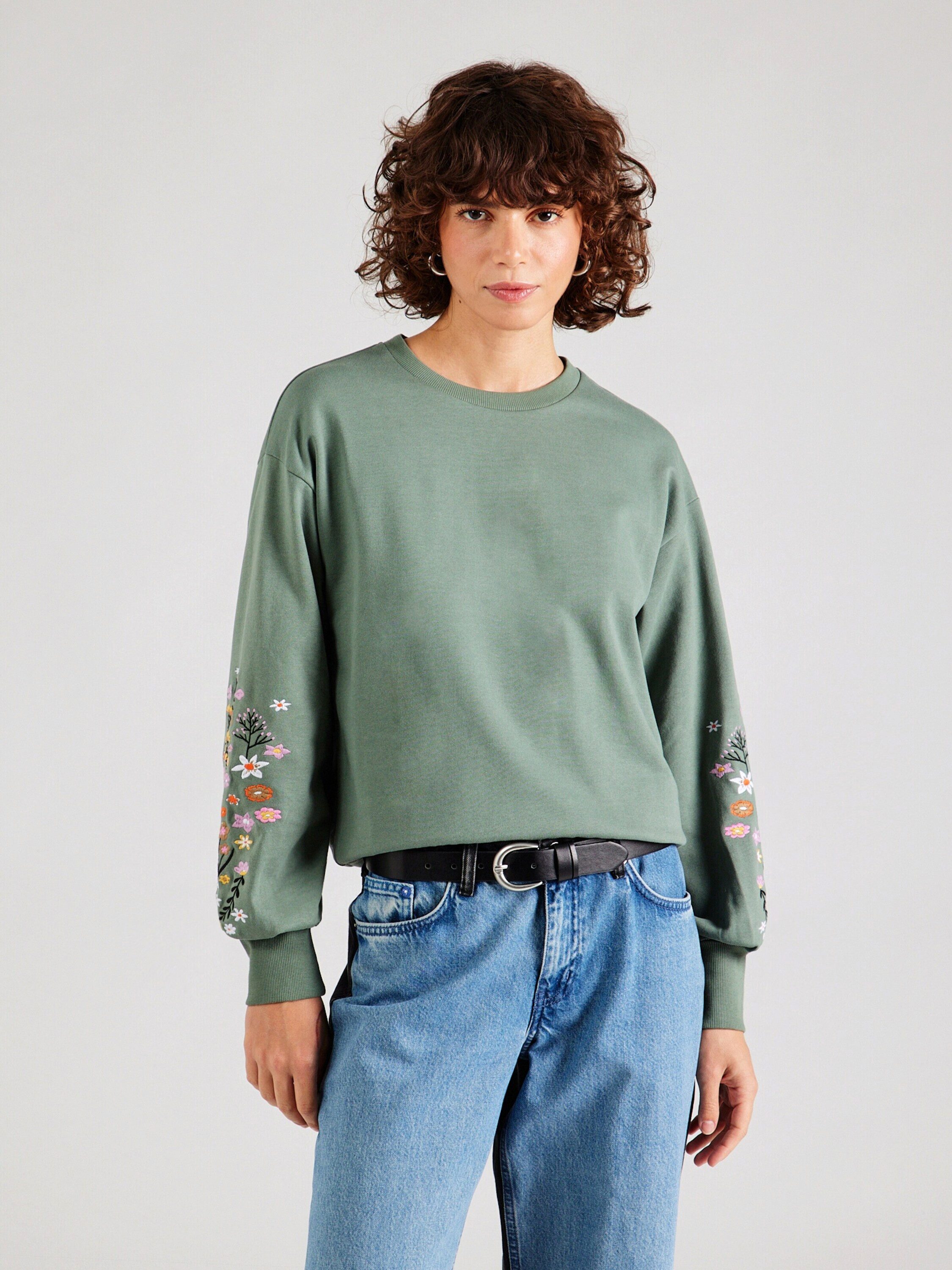 Vero Moda Sweatshirt VMSELIN (1-tlg) Stickerei