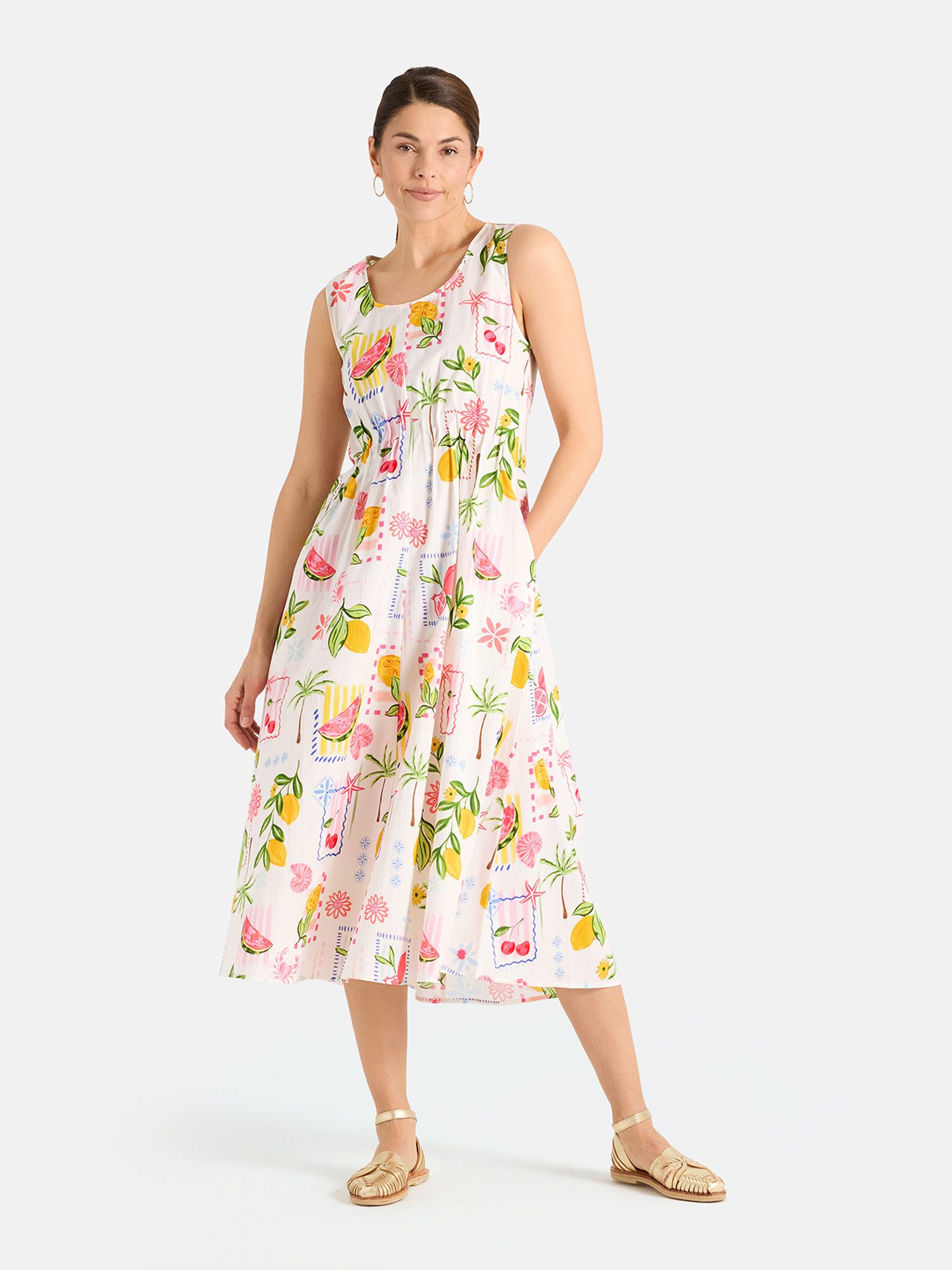 Lieblingsstück Sommerkleid RosaleaL in Midi-Länge, Allover-Print